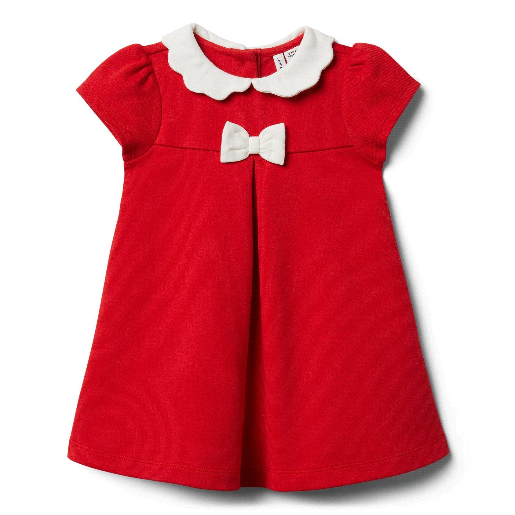 Baby Scallop Collar Ponte Dress  image number 0