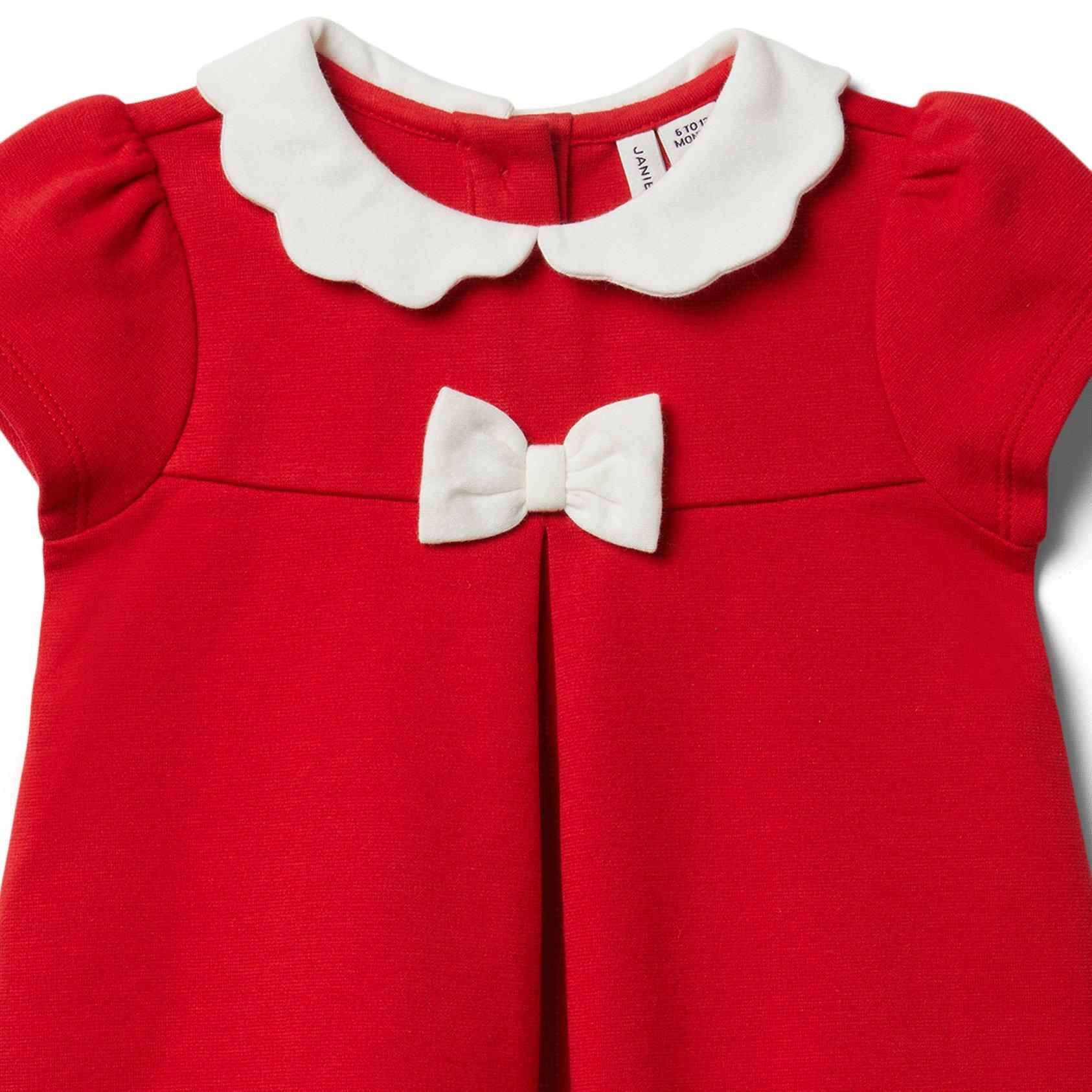Baby Scallop Collar Ponte Dress  image number 3
