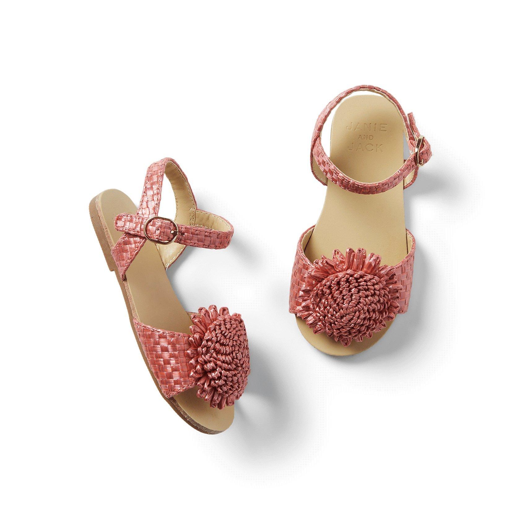 Flower Straw Sandal  image number 0