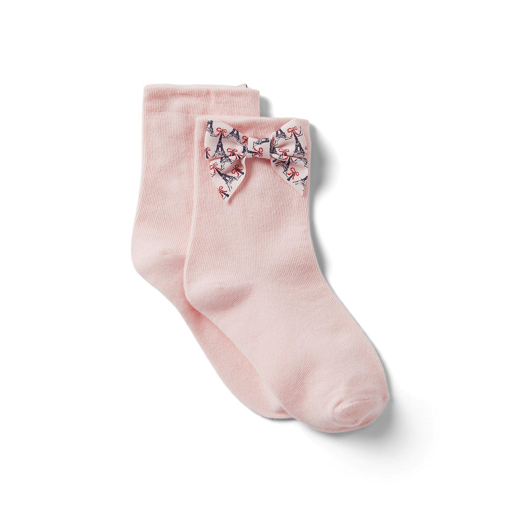 Eiffel Tower Bow Socks  image number 0