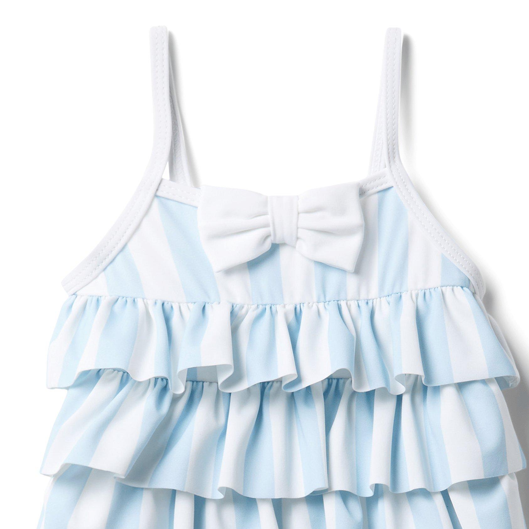 Baby Tiered Striped Swimsuit image number 1