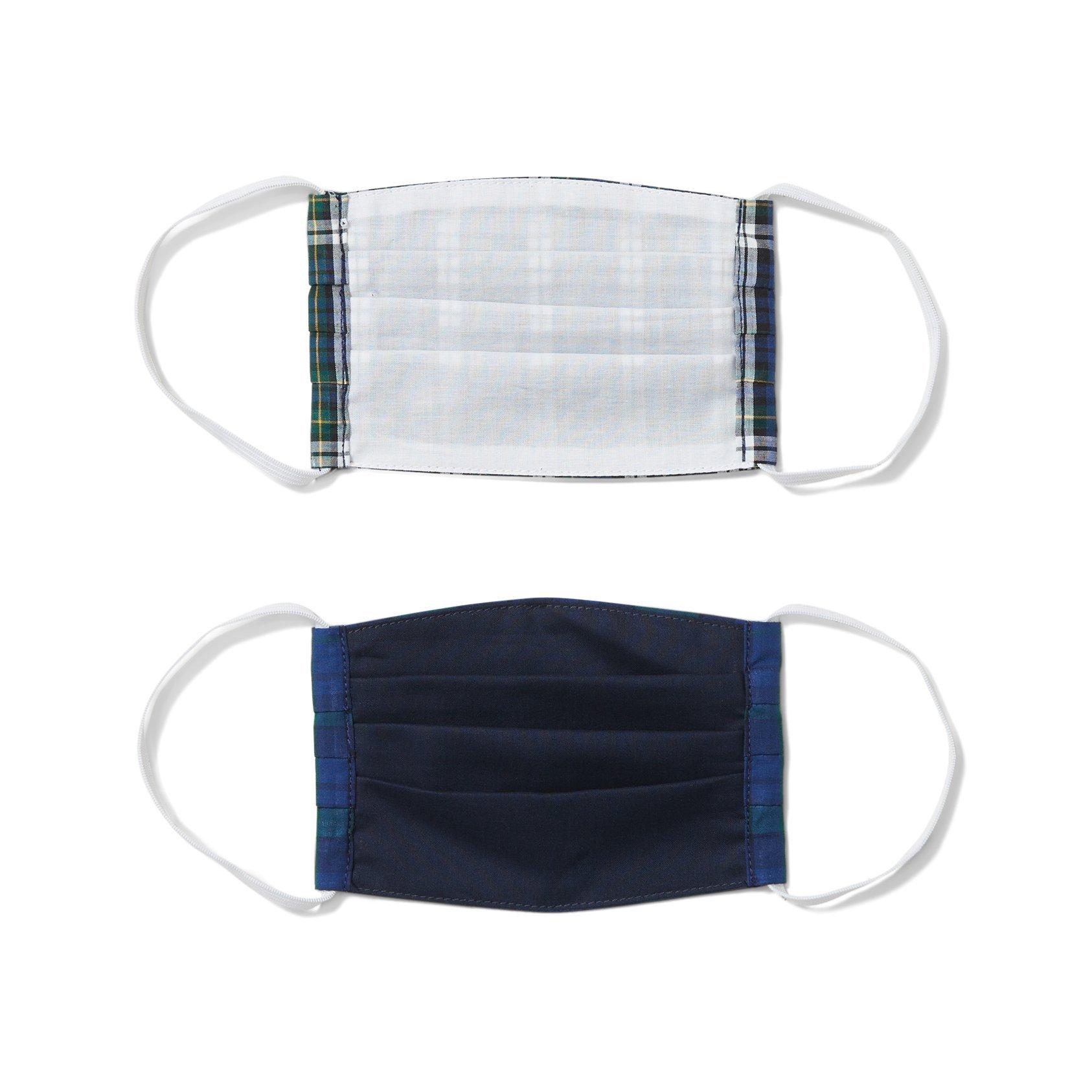 Holiday Blue Plaid Mask 2-Pack image number 2