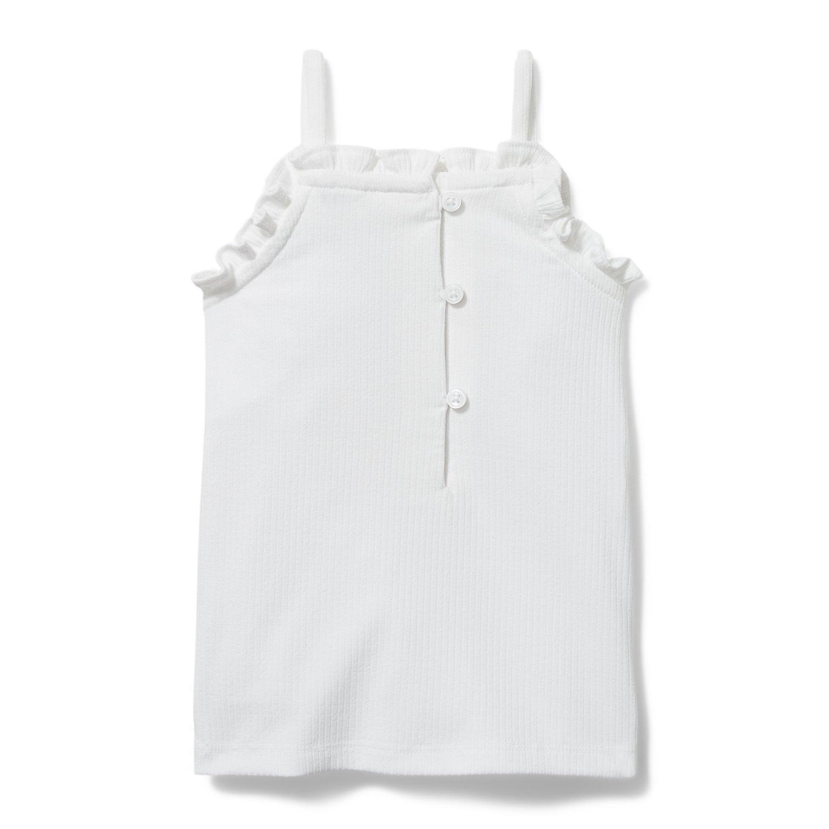 Ribbed Ruffle Trim Top image number 2
