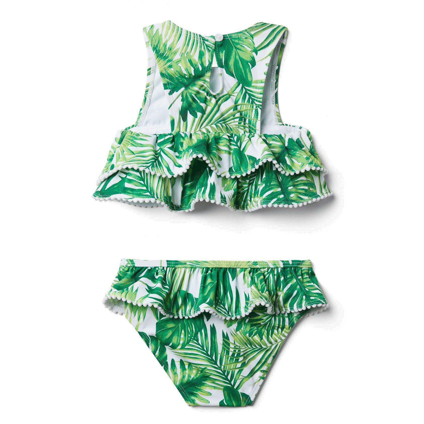 Palm Ruffle 2-Piece Swimsuit image number 4