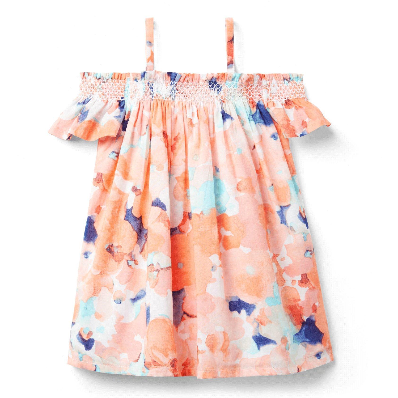 Watercolor Cold Shoulder Dress image number 2