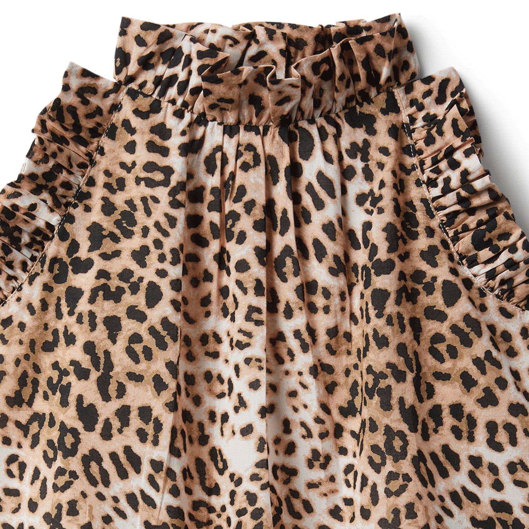Leopard Print Ruffle Top image number 2