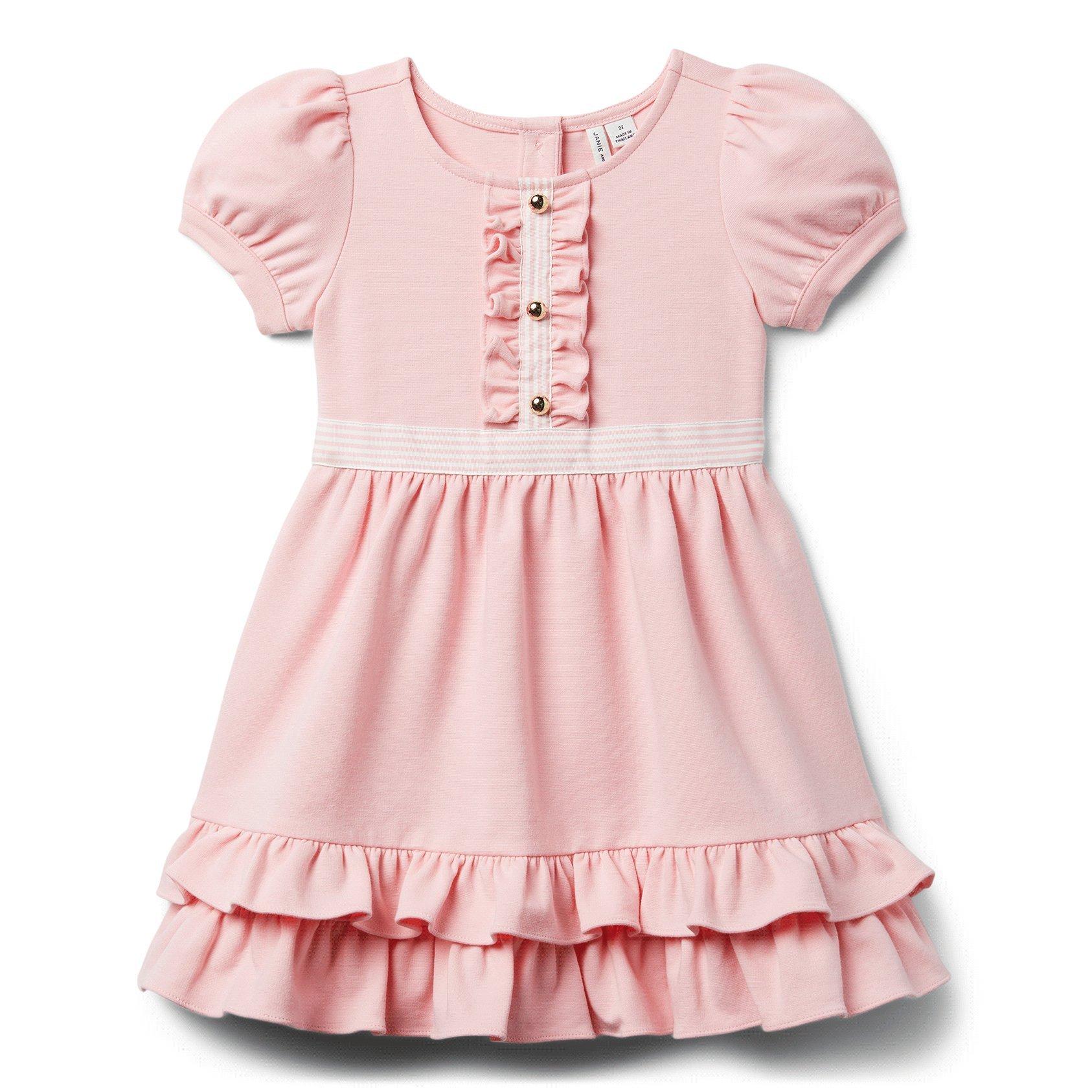 Puff Sleeve Ruffle Ponte Dress  image number 0