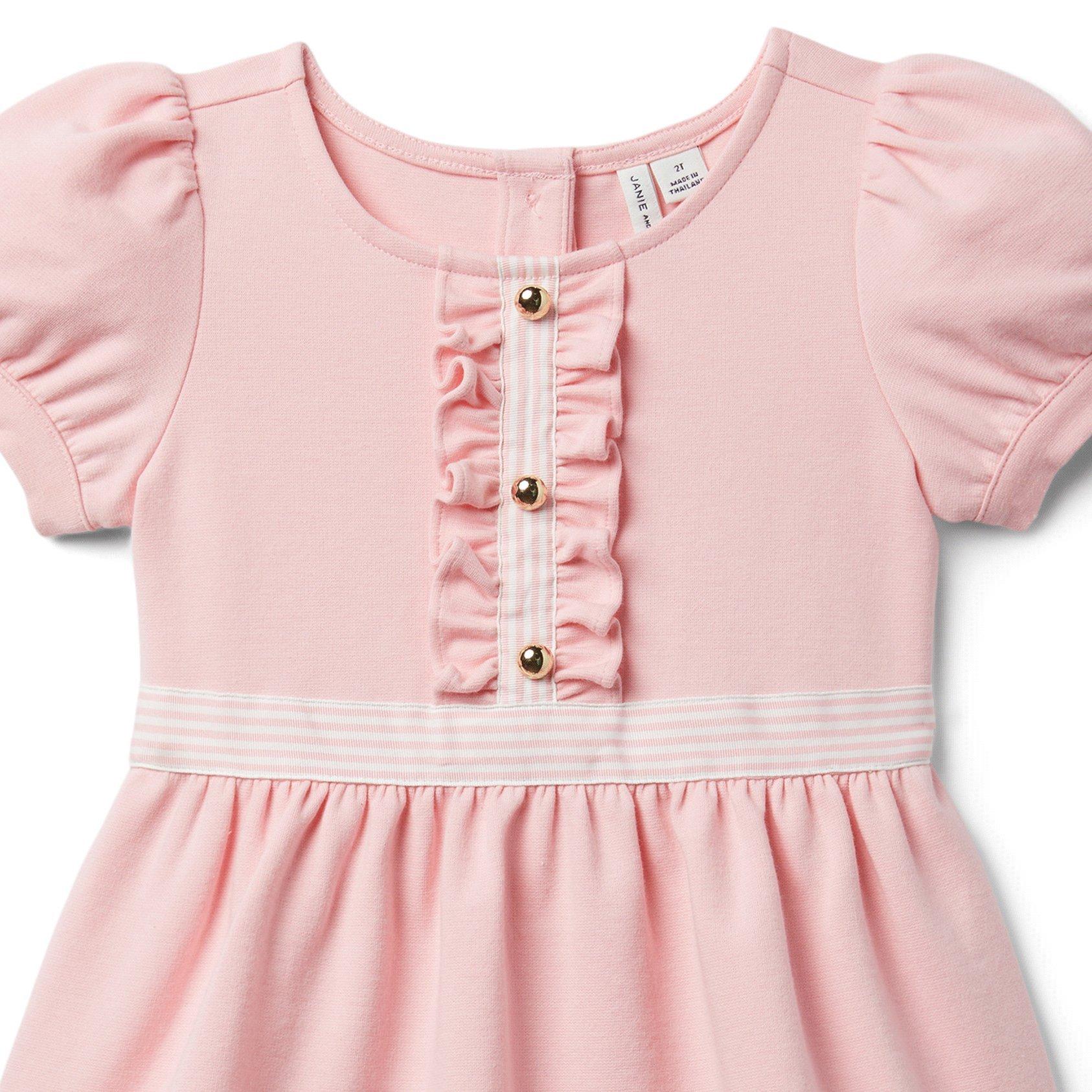 Puff Sleeve Ruffle Ponte Dress  image number 2