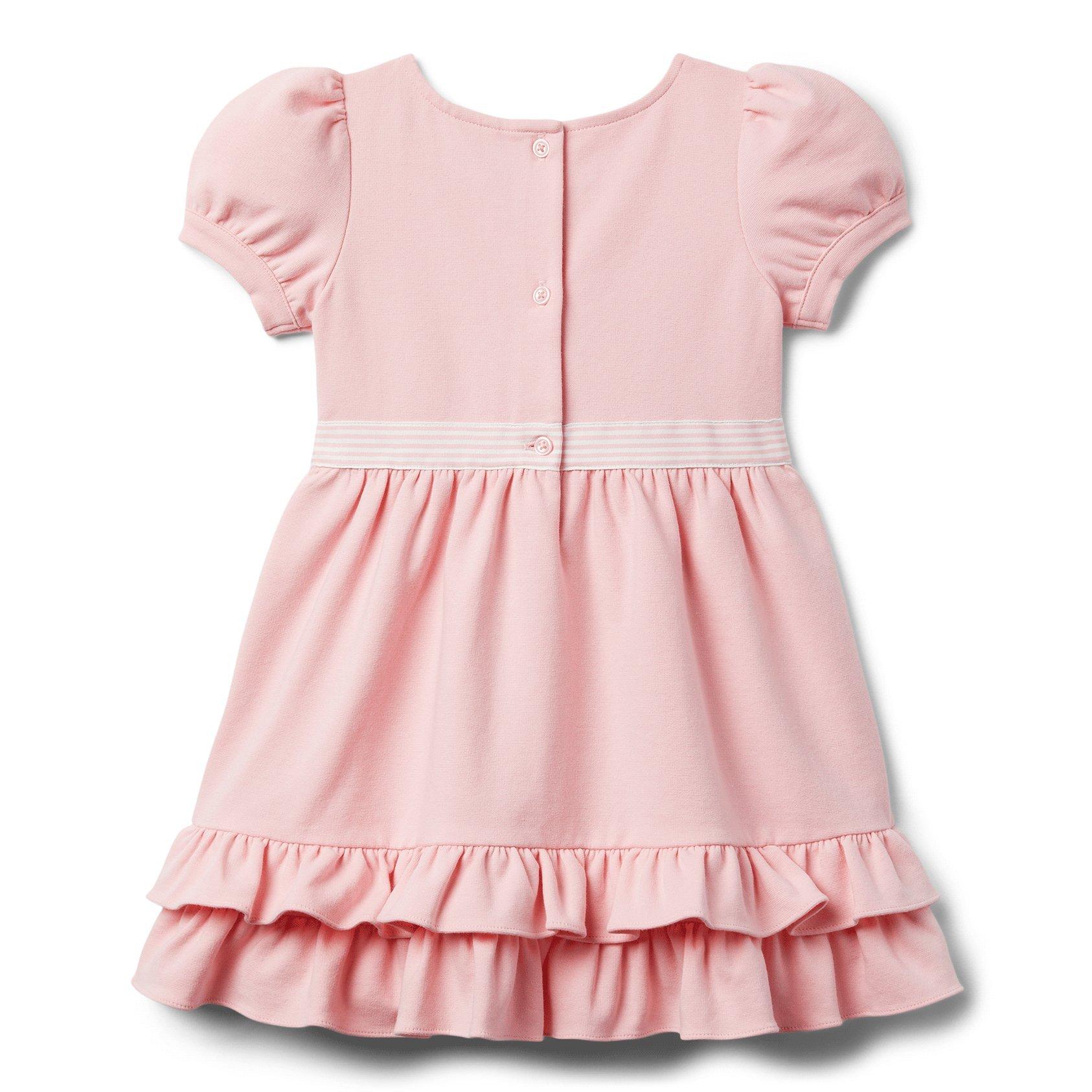 Puff Sleeve Ruffle Ponte Dress  image number 1