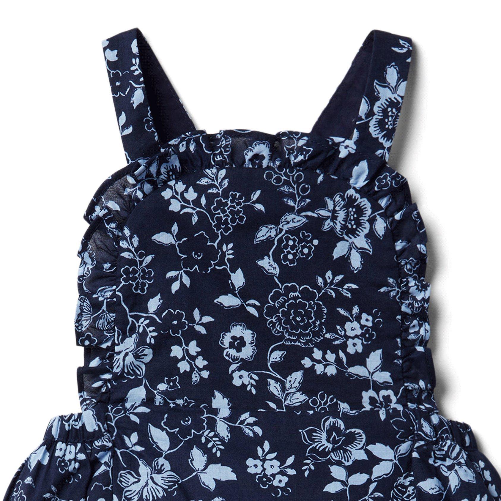 Baby Floral Ruffle Shortall image number 2
