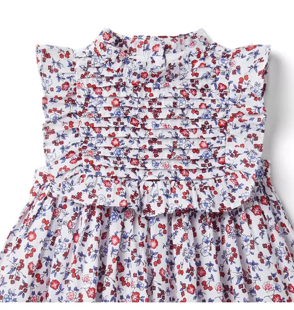 Baby Ditsy Floral Pleated Dress image number 2