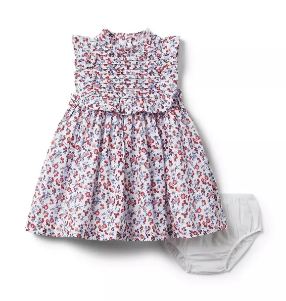 Baby Ditsy Floral Pleated Dress image number 1