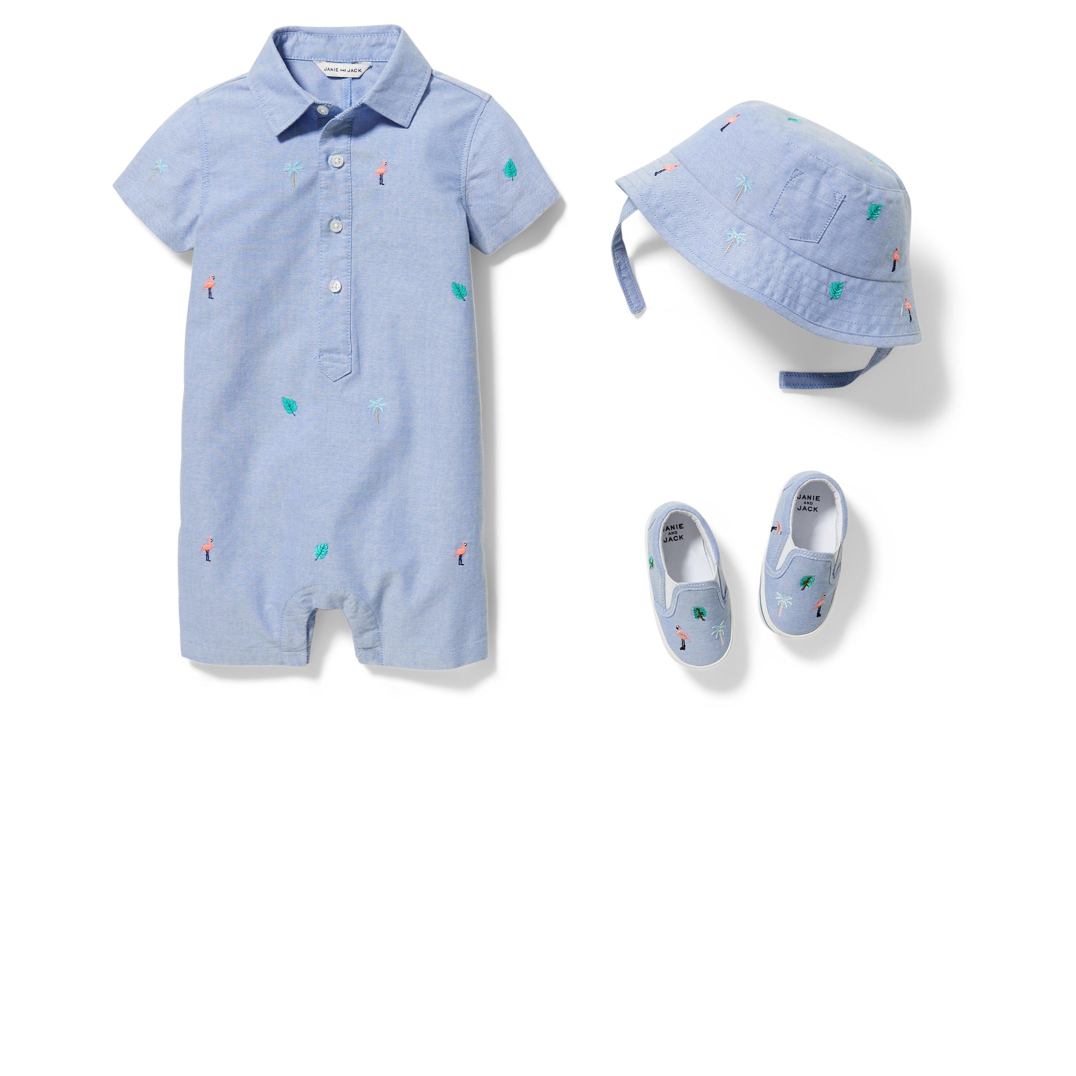 Baby 3-Piece Tropical Romper Gift Box image number 0
