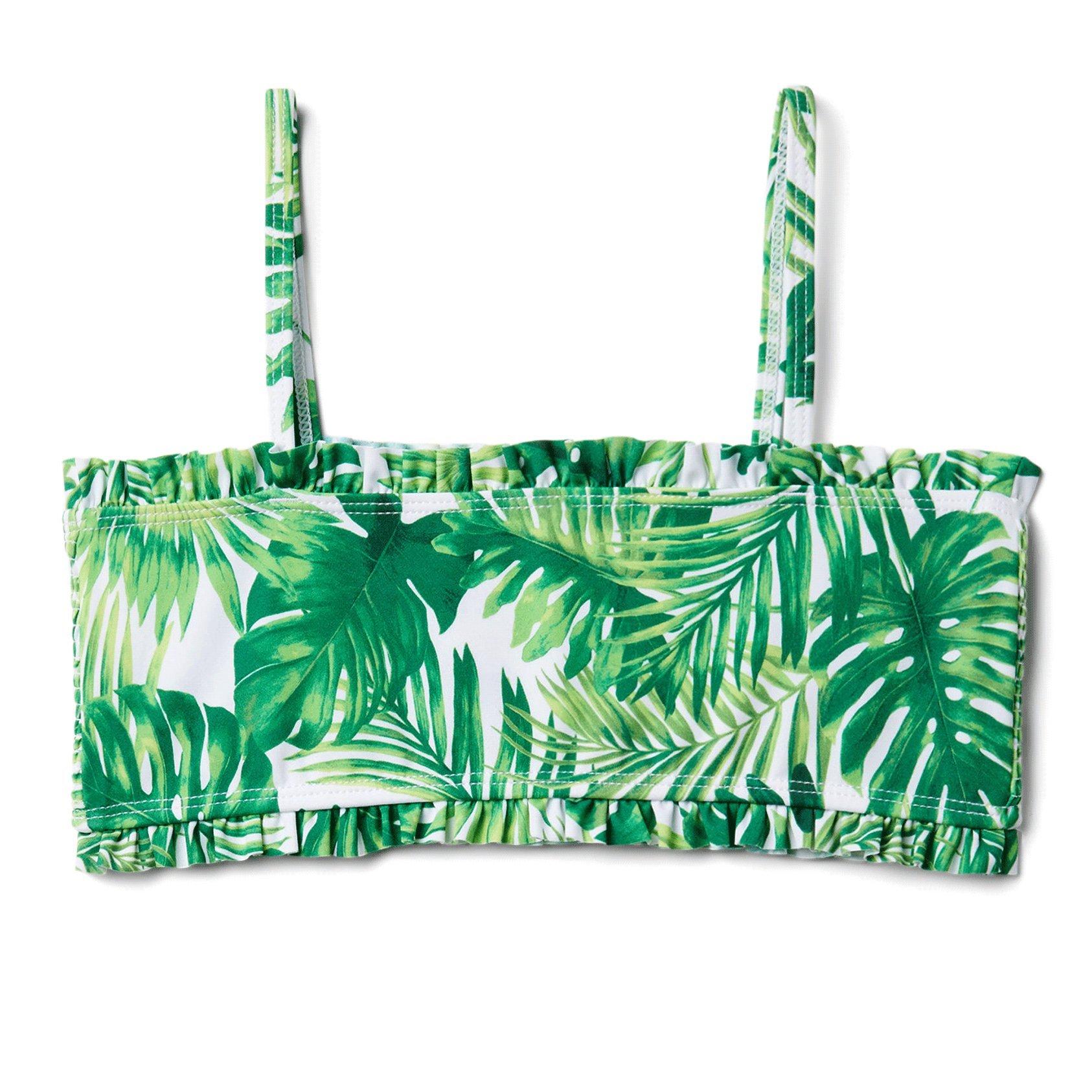 Tween Banana Leaf Green Palm Print Palm Scalloped 2-Piece Swimsuit by Janie  and Jack