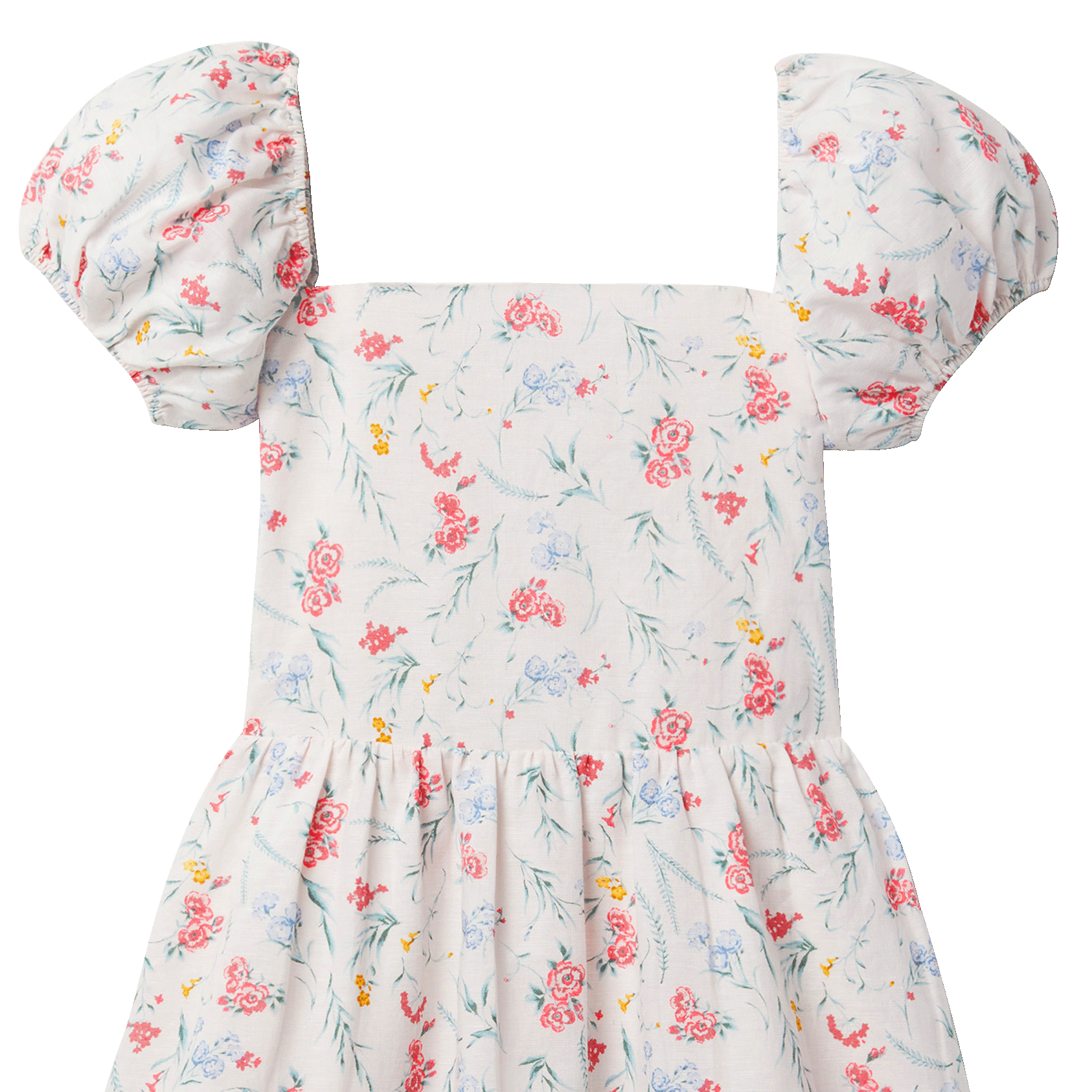 Floral Puff Sleeve Dress image number 1