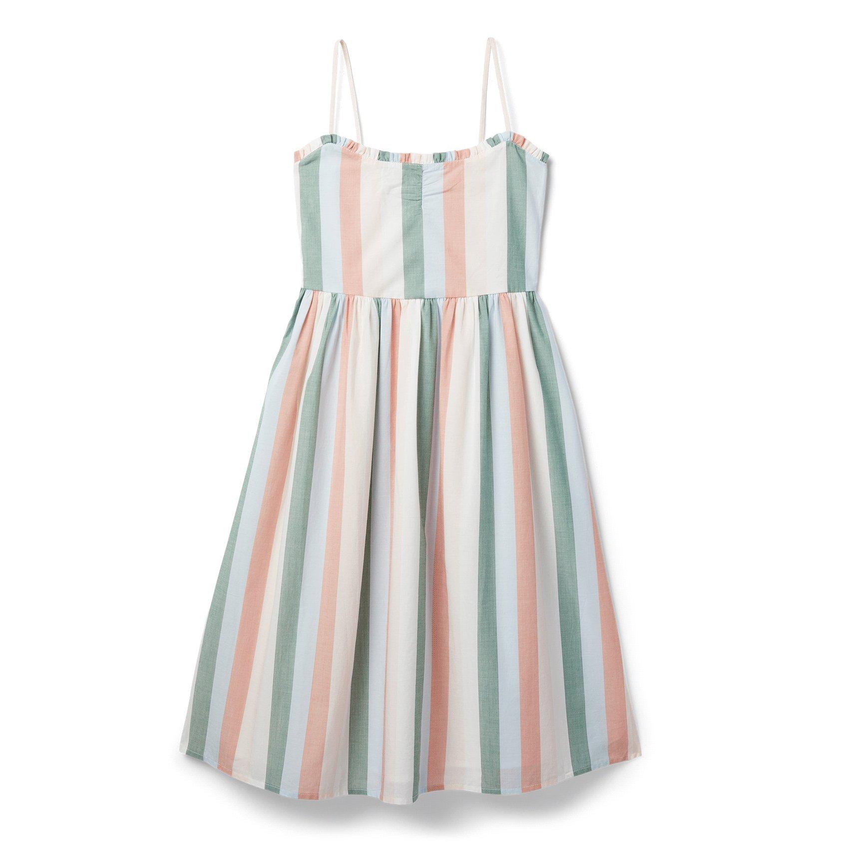 Striped Midi Dress  image number 0