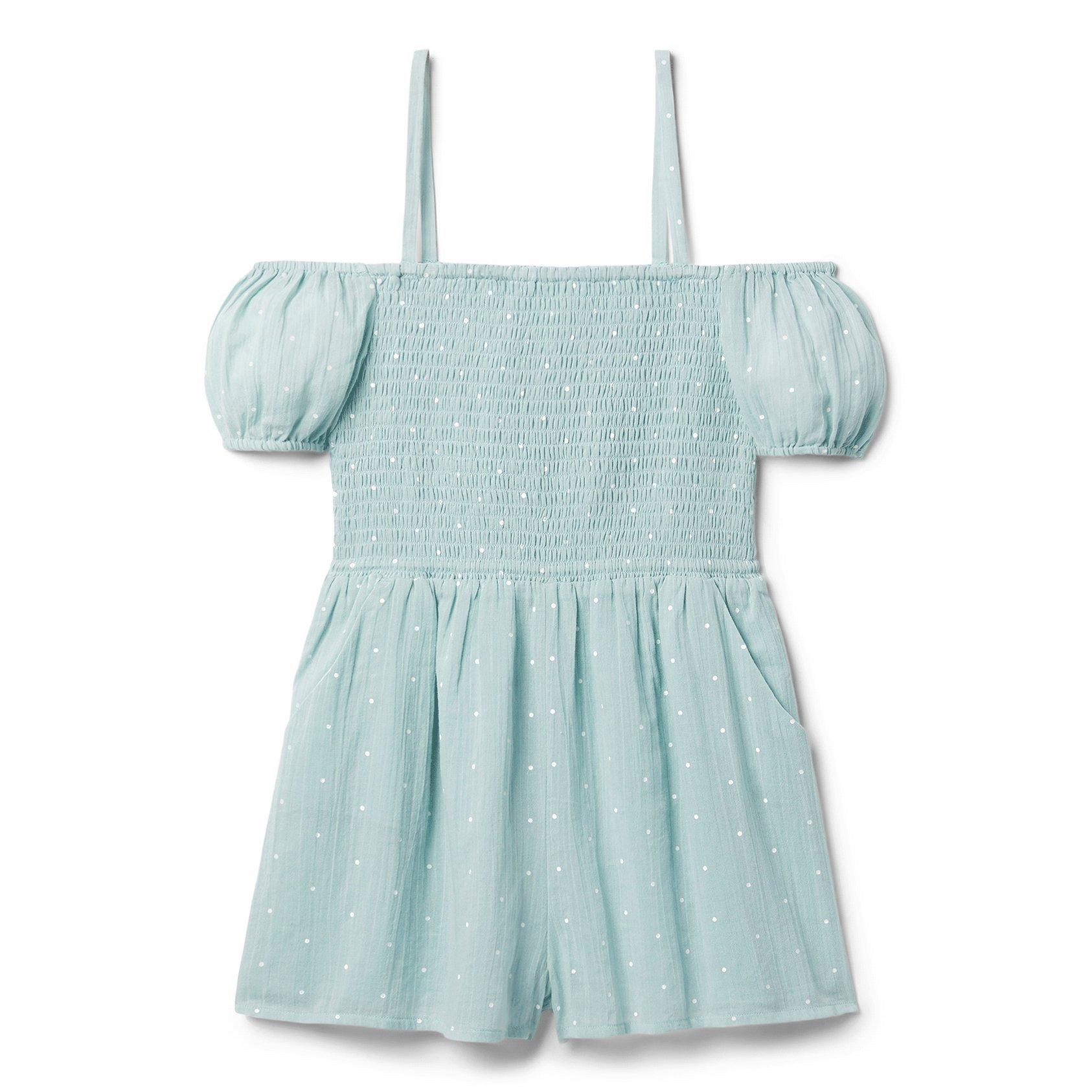 Cold Shoulder Puff Sleeve Romper  image number 0