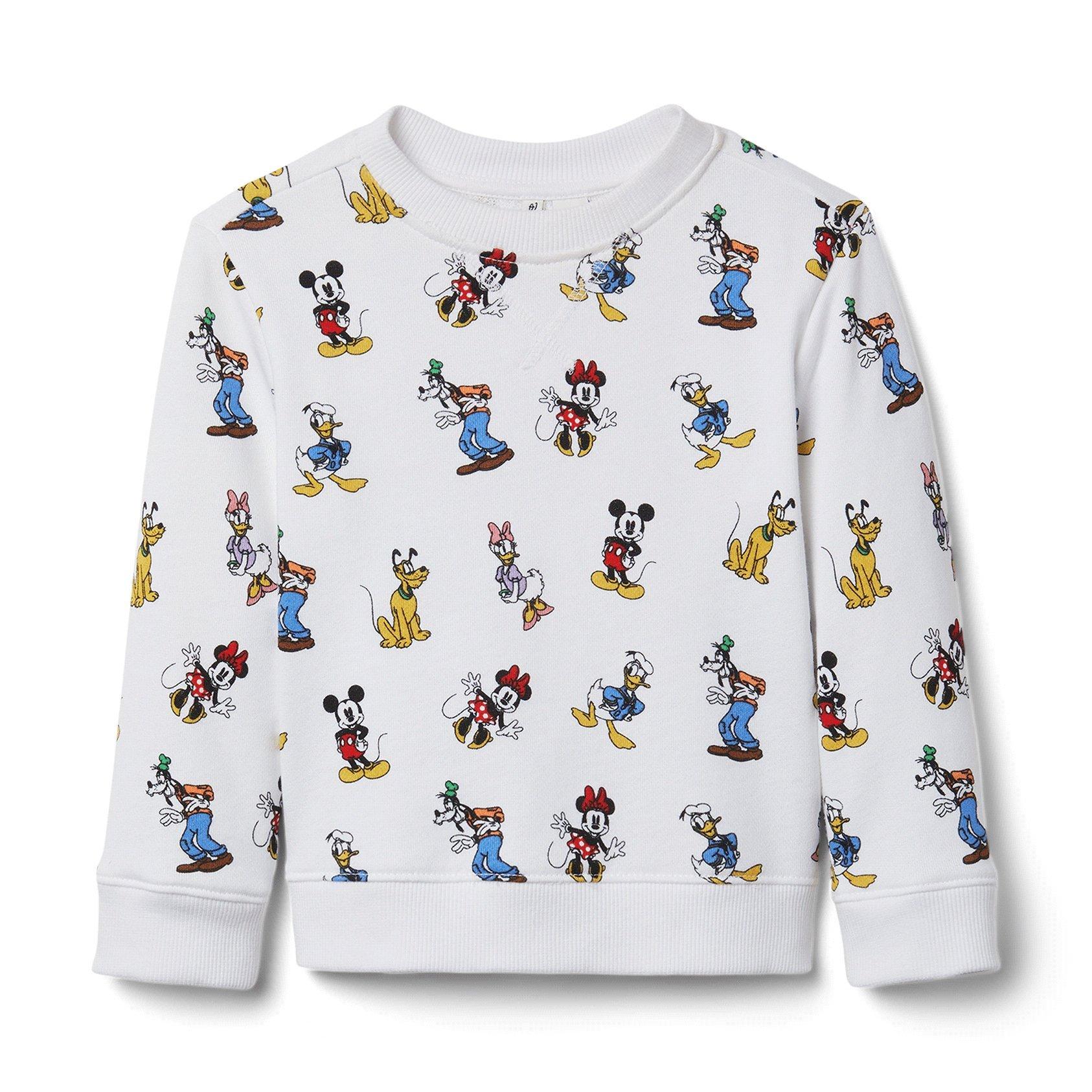 Boy White Mickey Mouse And Friends Print Disney Mickey And Friends Sweatshirt by Janie and Jack