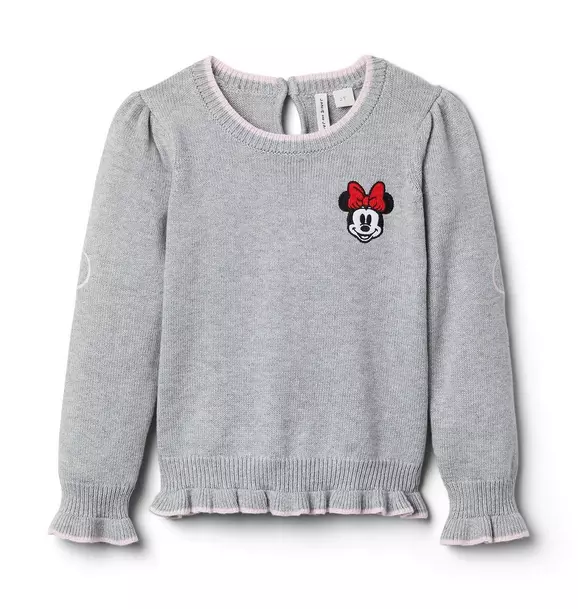 Disney Minnie Mouse Embroidered Sweater