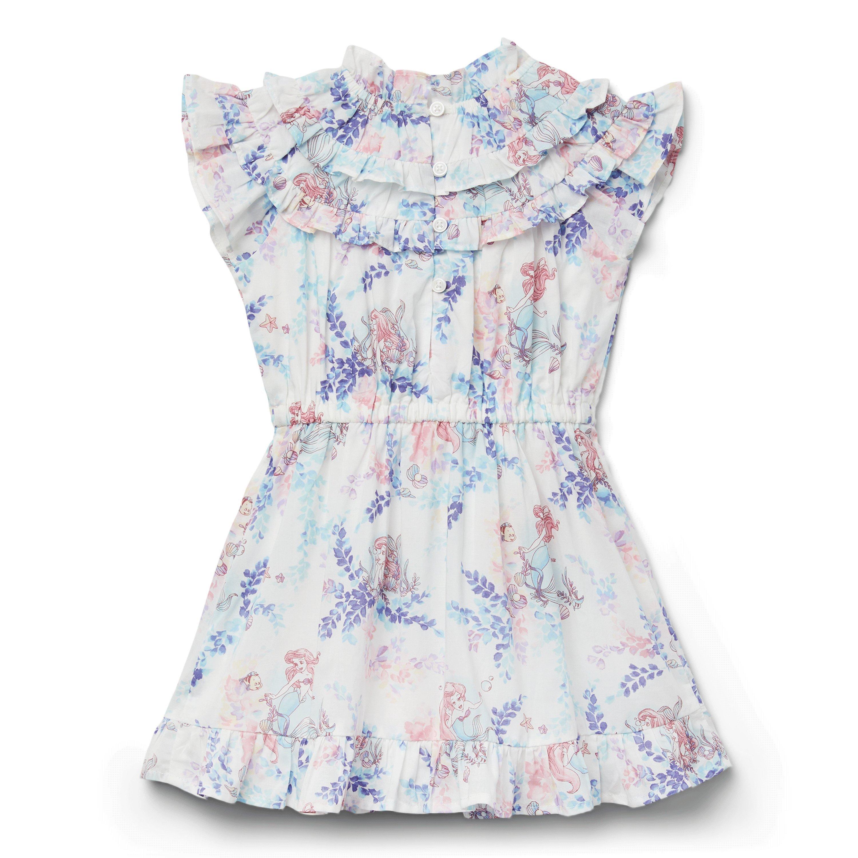 Disney Ariel Floral Ruffle Dress image number 1