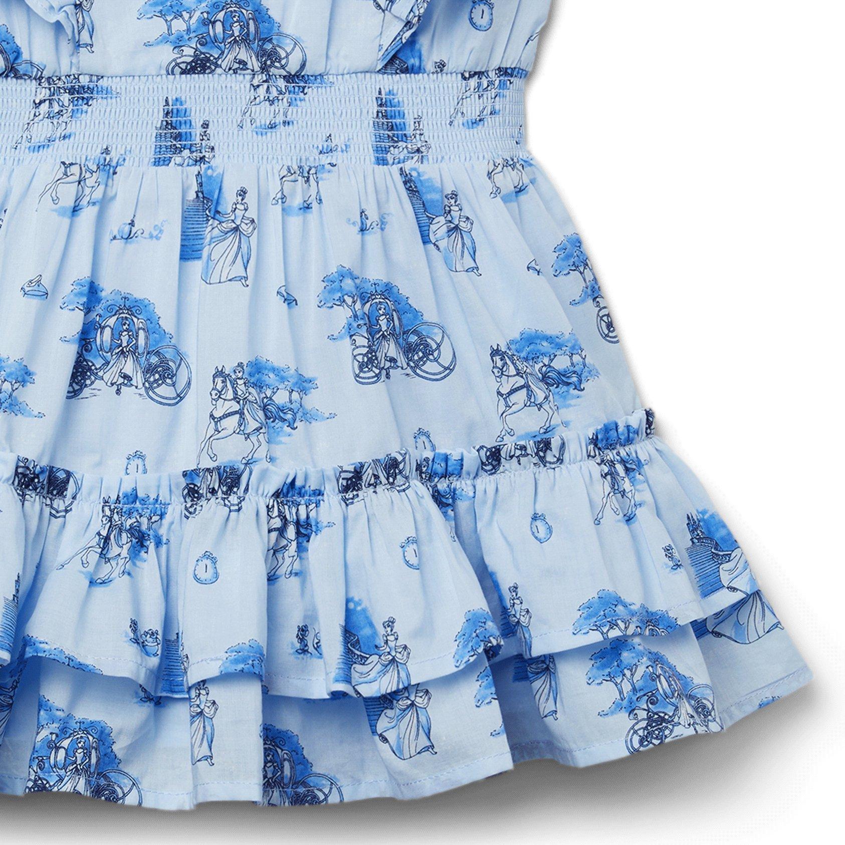 Disney Cinderella Smocked Ruffle Dress image number 3