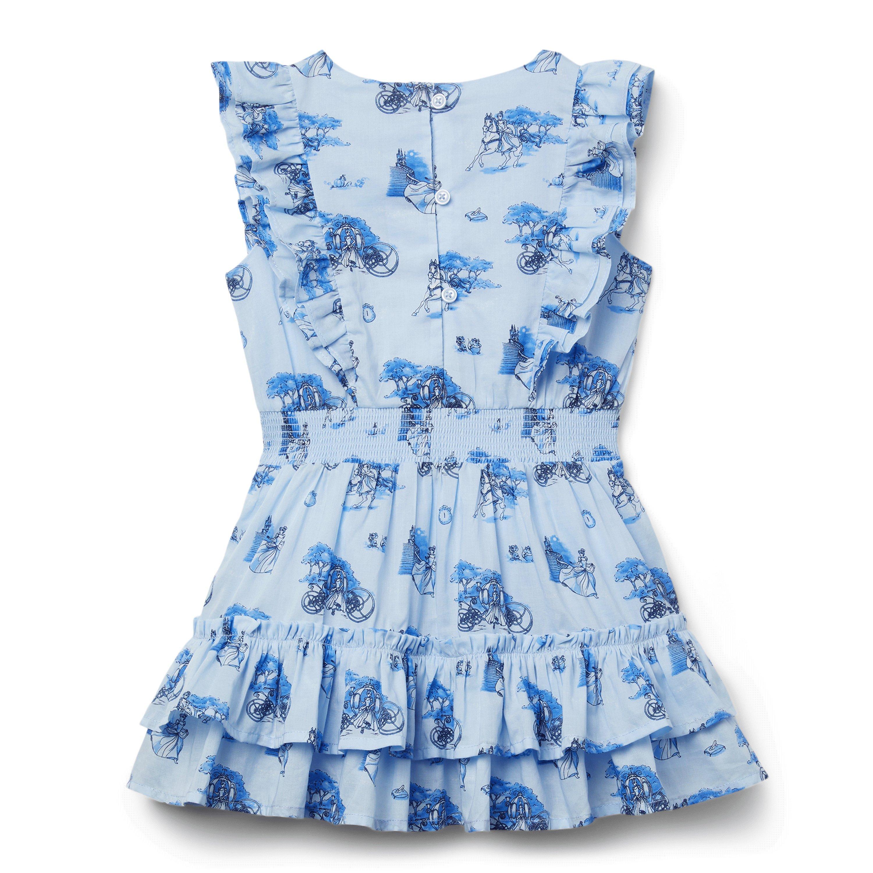 Disney Cinderella Smocked Ruffle Dress image number 1