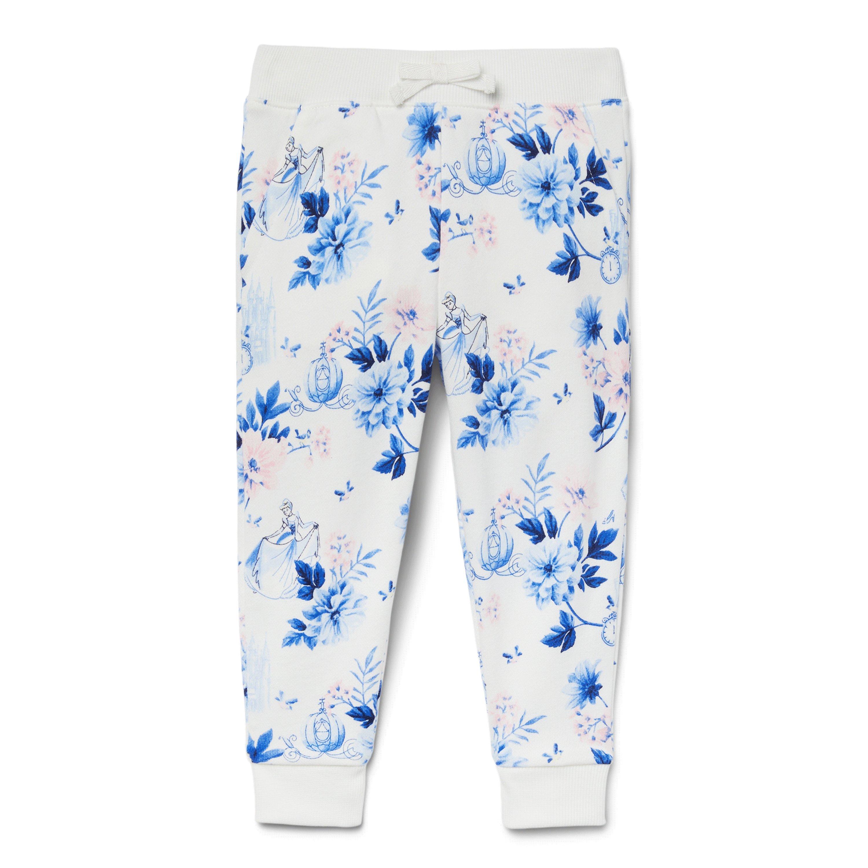 Girl Jet Ivory Cinderella Floral Disney Cinderella Jogger by Janie and Jack