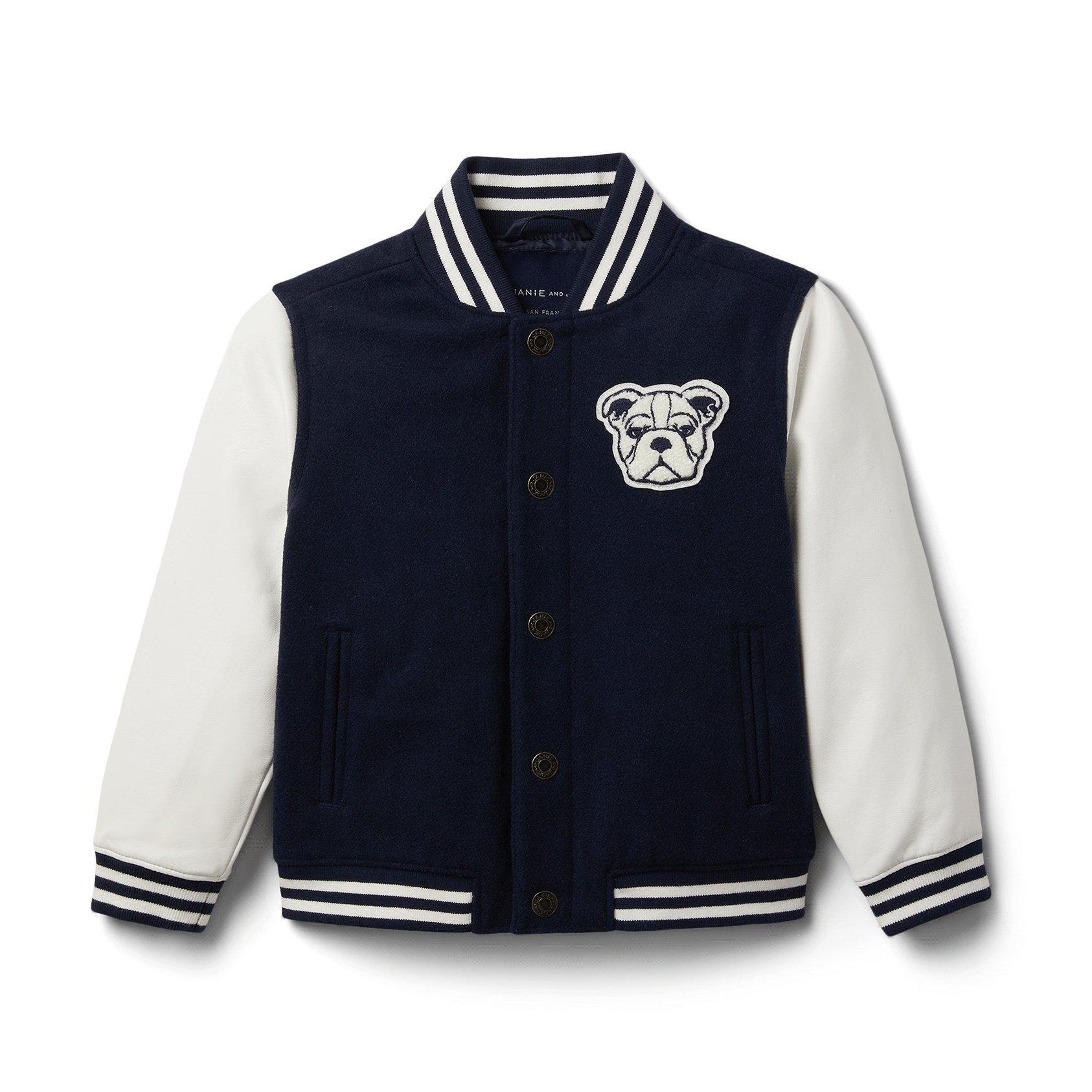 Varsity wool clearance bomber jacket