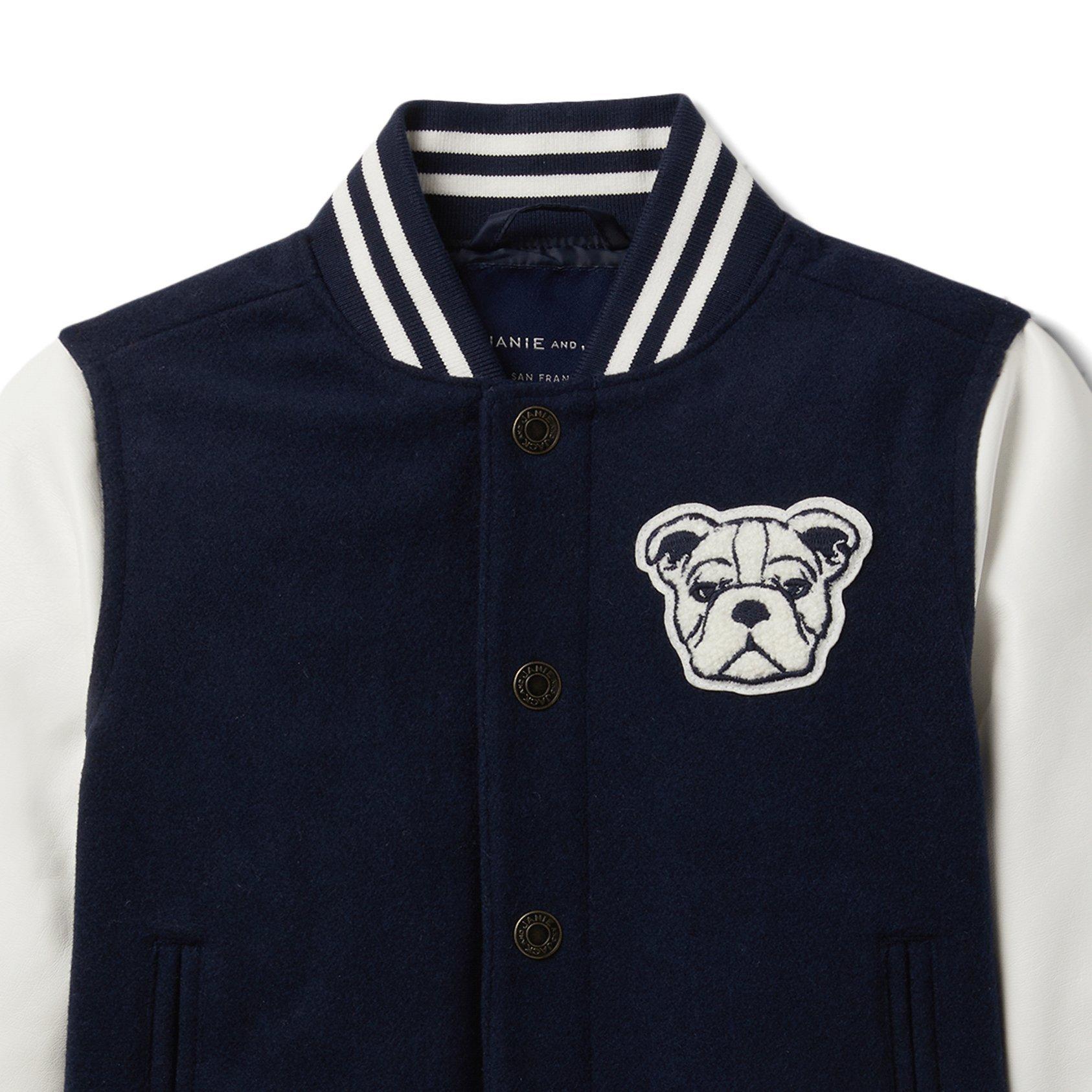 Varsity Wool Bomber Jacket  image number 2