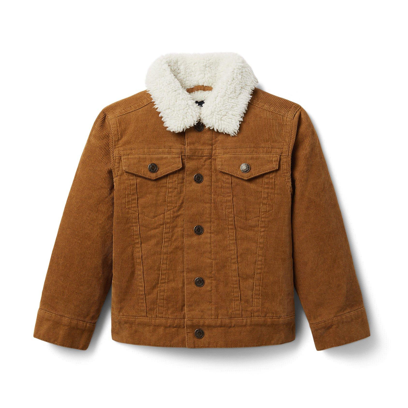 Corduroy Trucker Sherpa Collar Jacket image number 0