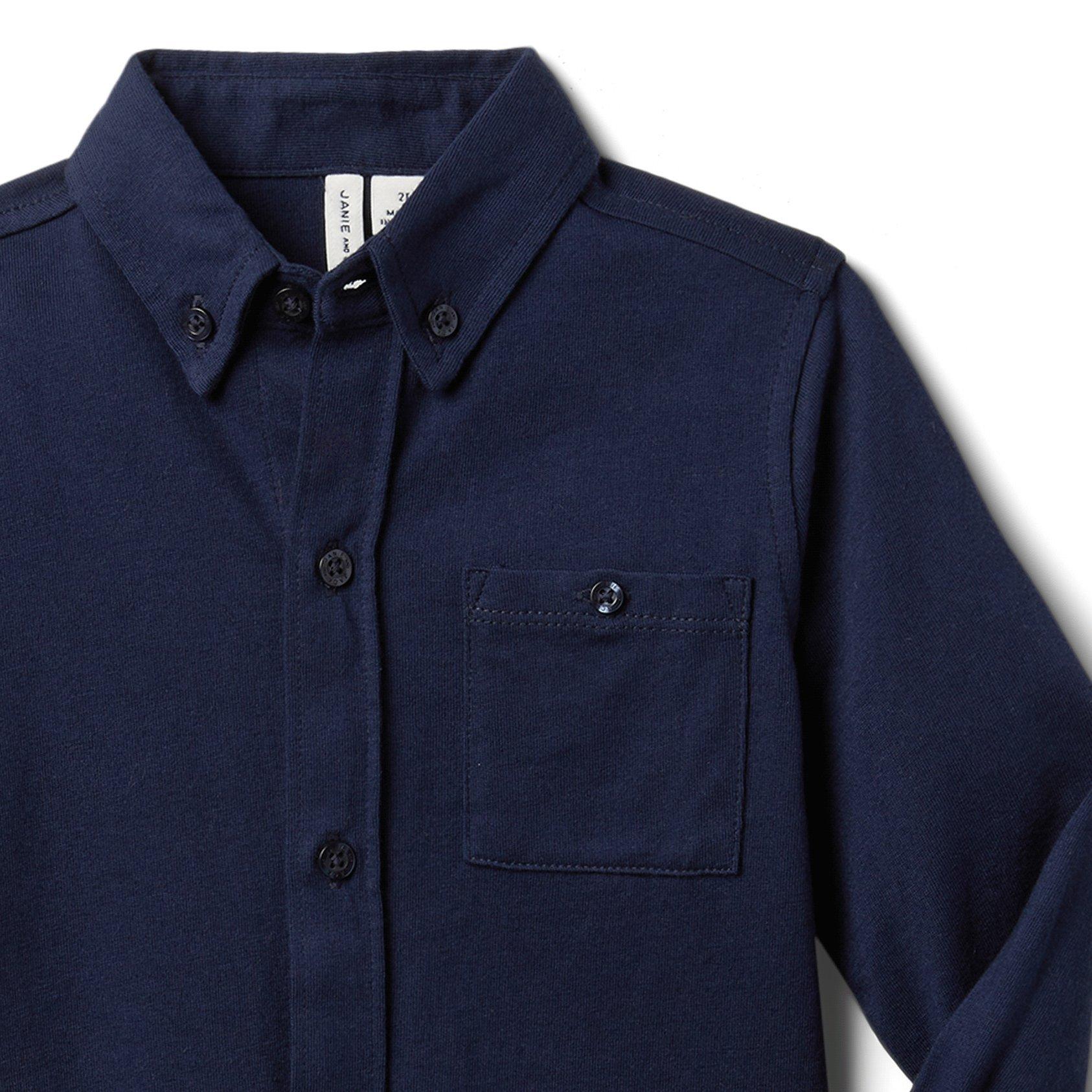 Jersey Button-Up Shirt  image number 2