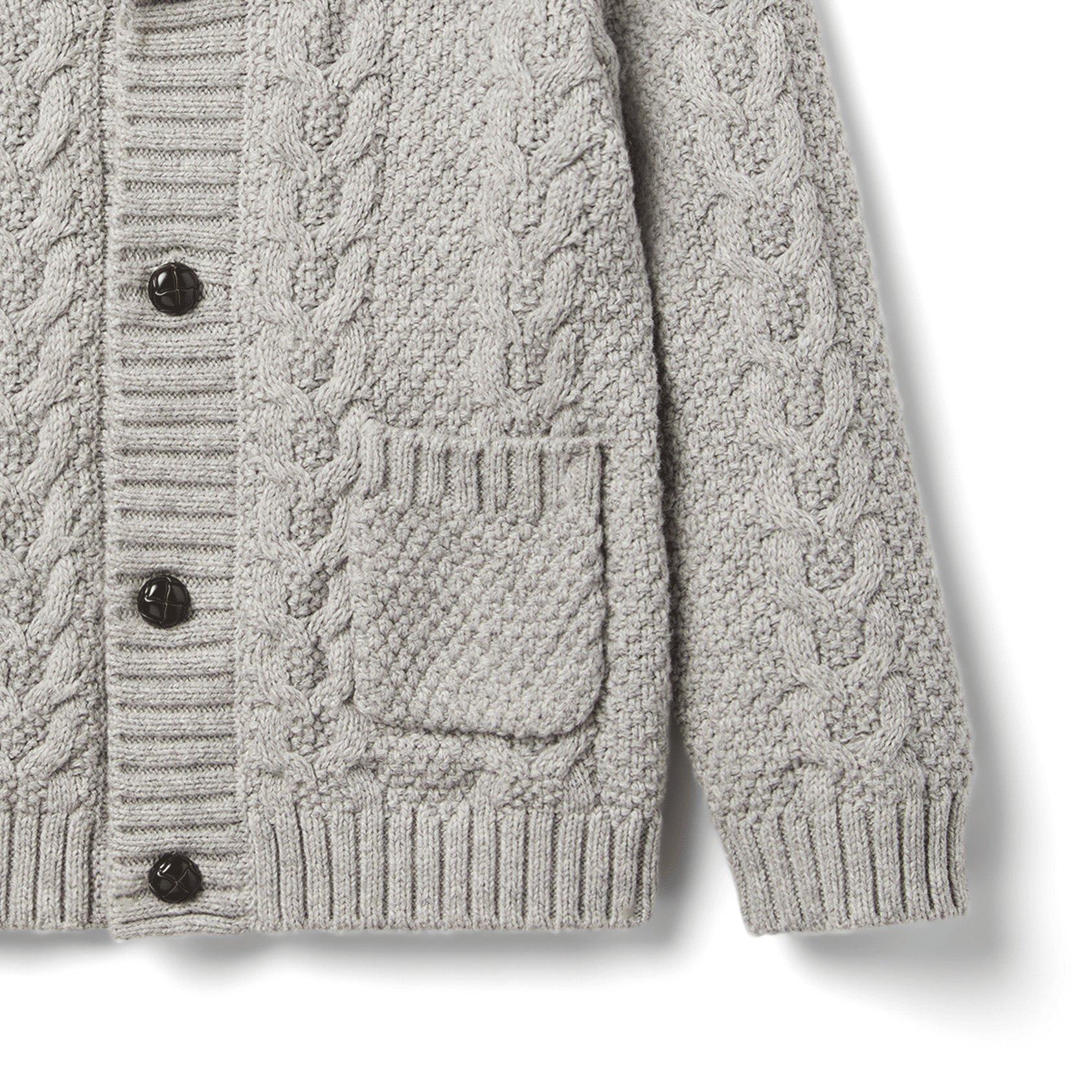 The Cable Knit Shawl Collar Cardigan  image number 2