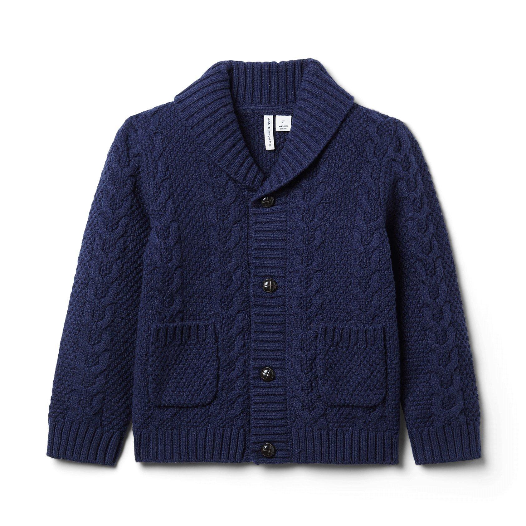 The Cable Knit Shawl Collar Cardigan  image number 0