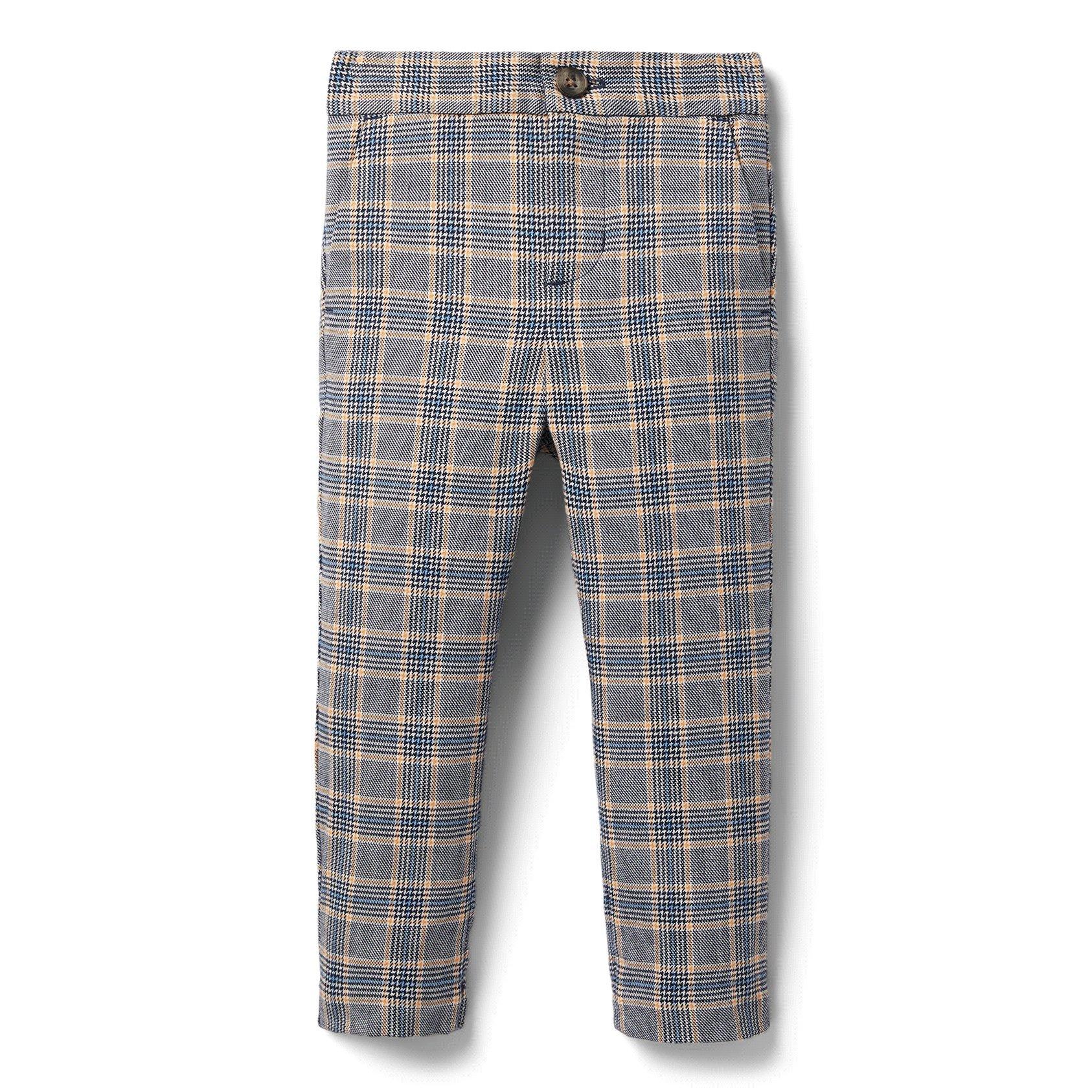 Plaid Tapered Jogger 