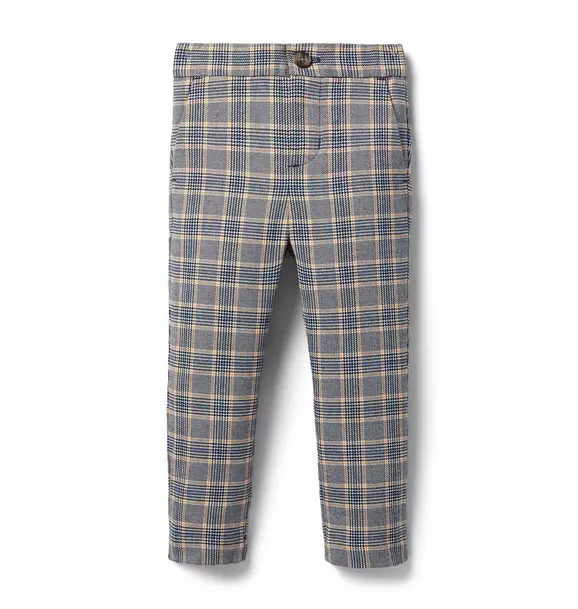 Plaid Tapered Jogger 