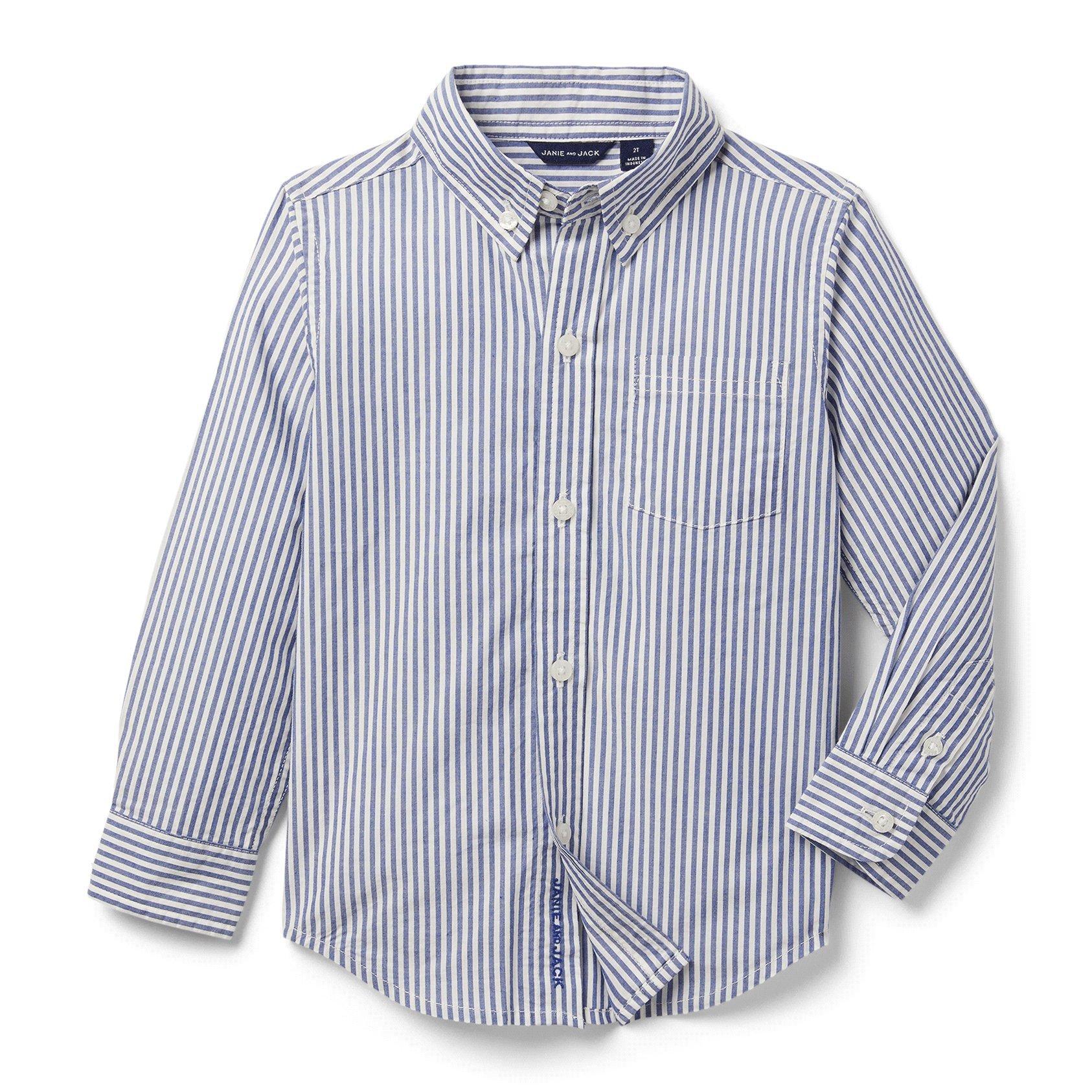 Striped Poplin Shirt