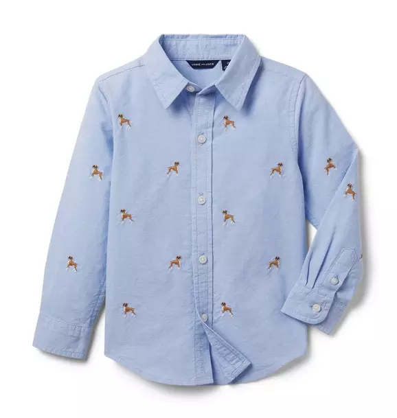 Embroidered Oxford Shirt 