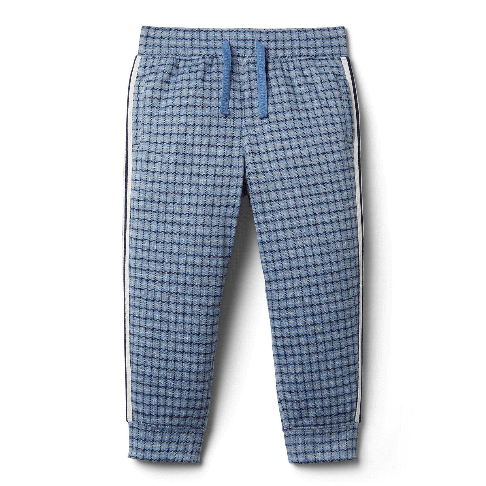 Plaid Jacquard Side Stripe Jogger 