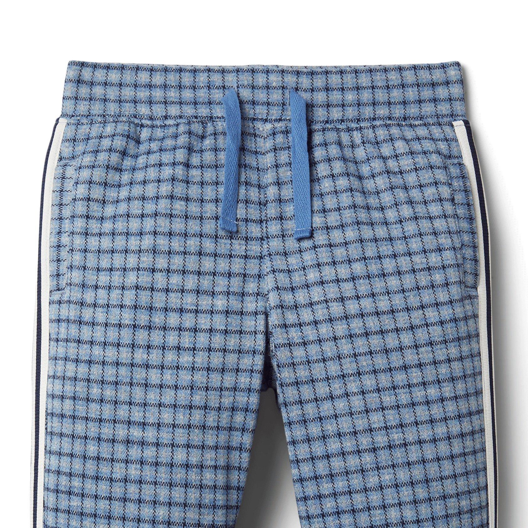 Plaid Jacquard Side Stripe Jogger  image number 1