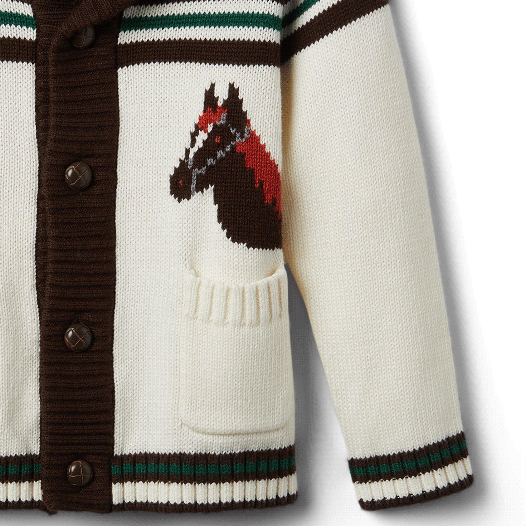 Horse Shawl Collar Cardigan image number 2