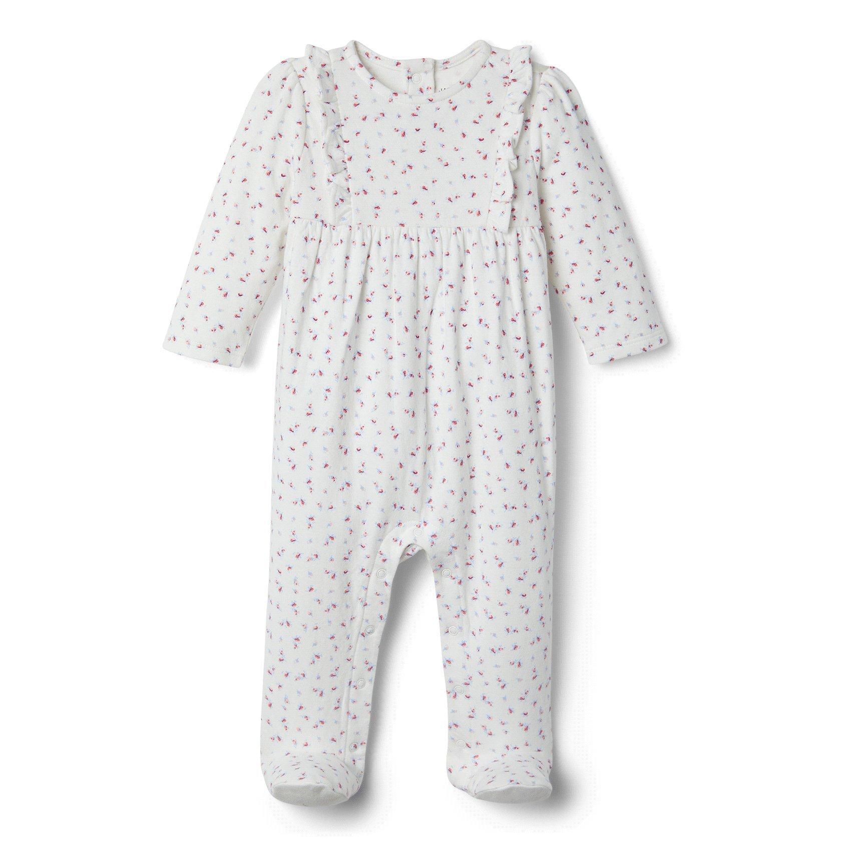 Baby Ditsy Floral Footed 1-Piece image number 0