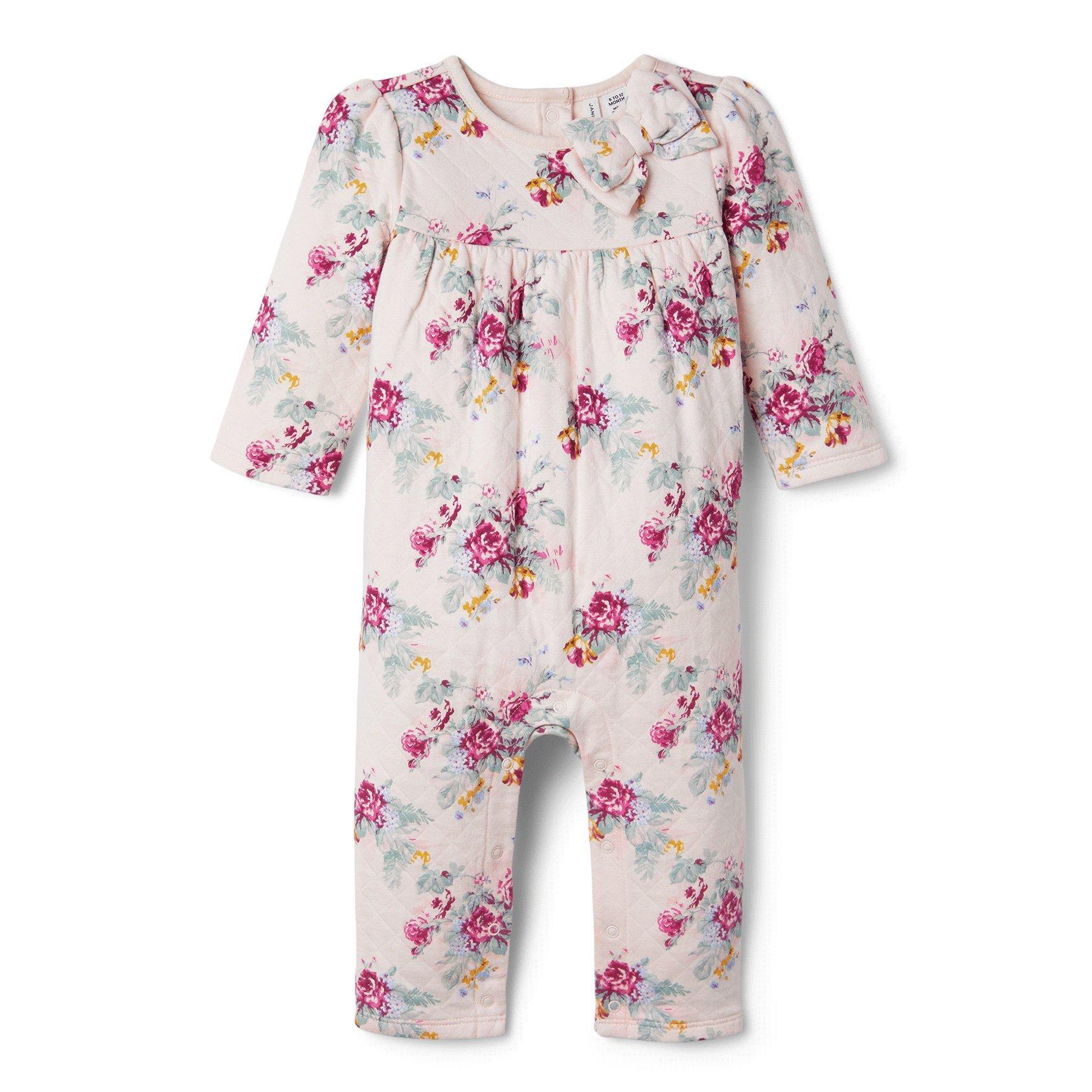 Baby Floral Quilted 1-Piece image number 0