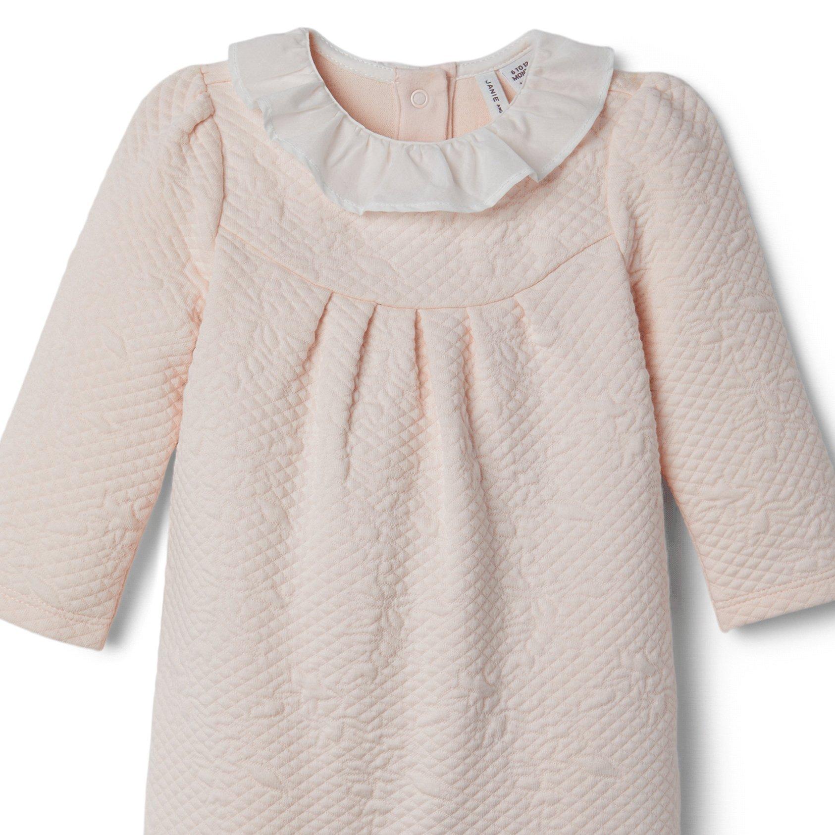 Baby Quilted Ruffle Collar 1-Piece image number 1