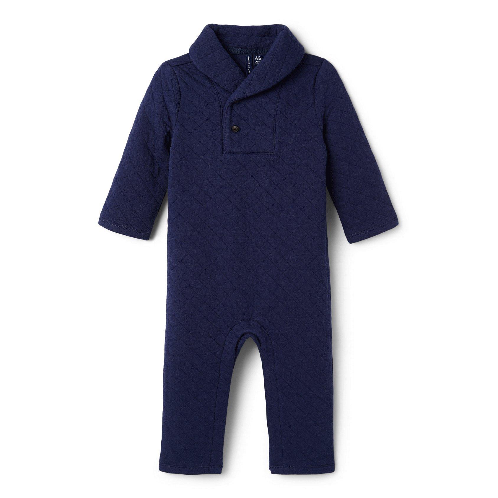 Baby Quilted Shawl Collar 1-Piece image number 0