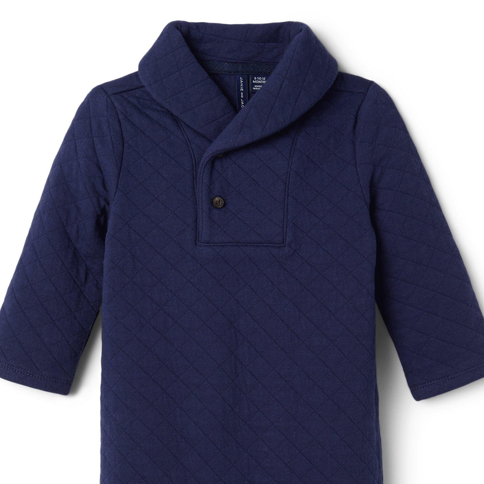 Baby Quilted Shawl Collar 1-Piece image number 1