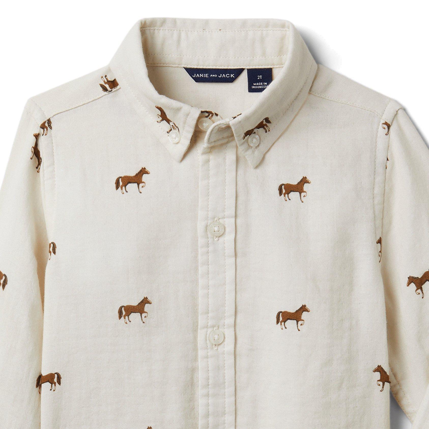 Horse Print Shirt  image number 1