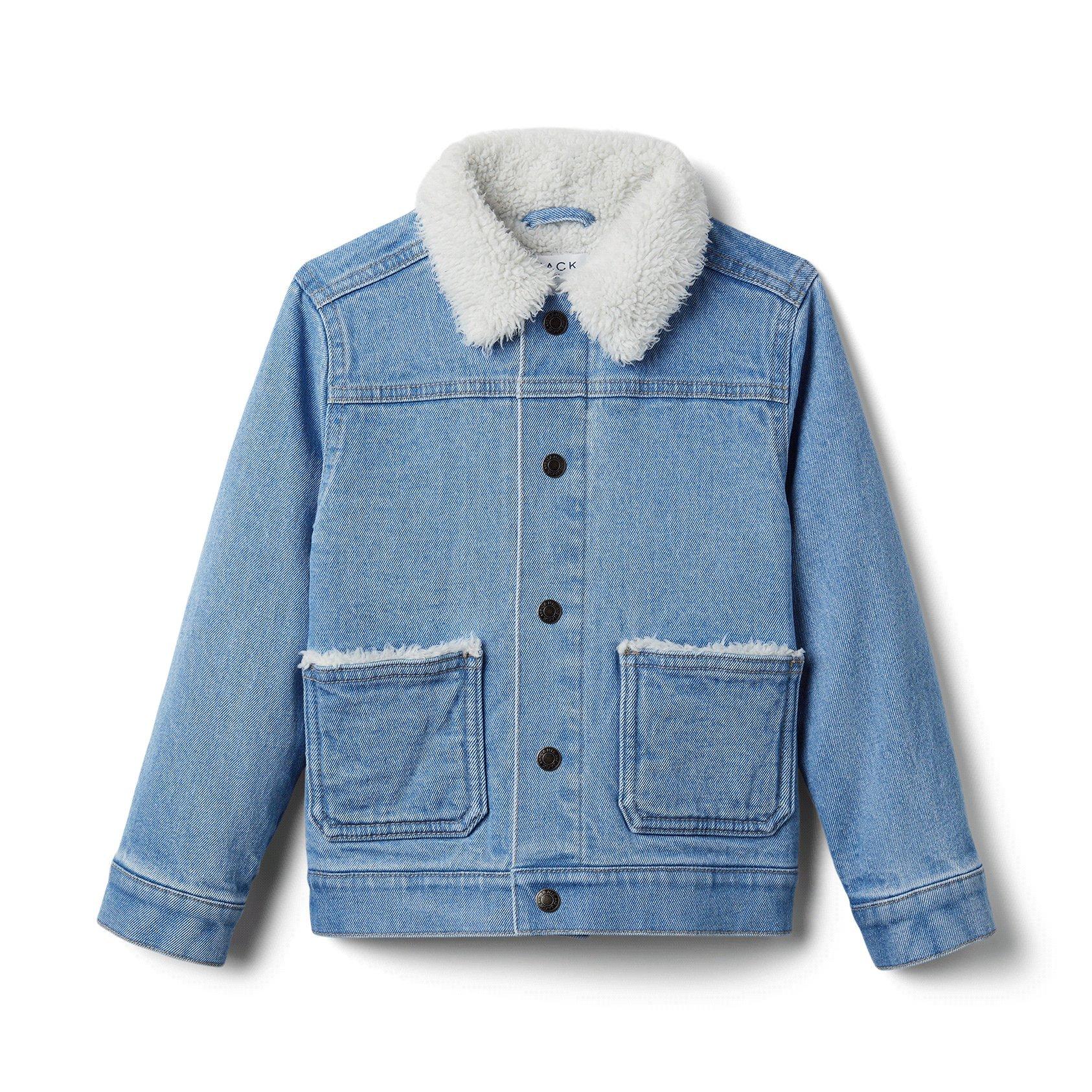 Denim Sherpa Lined Jacket