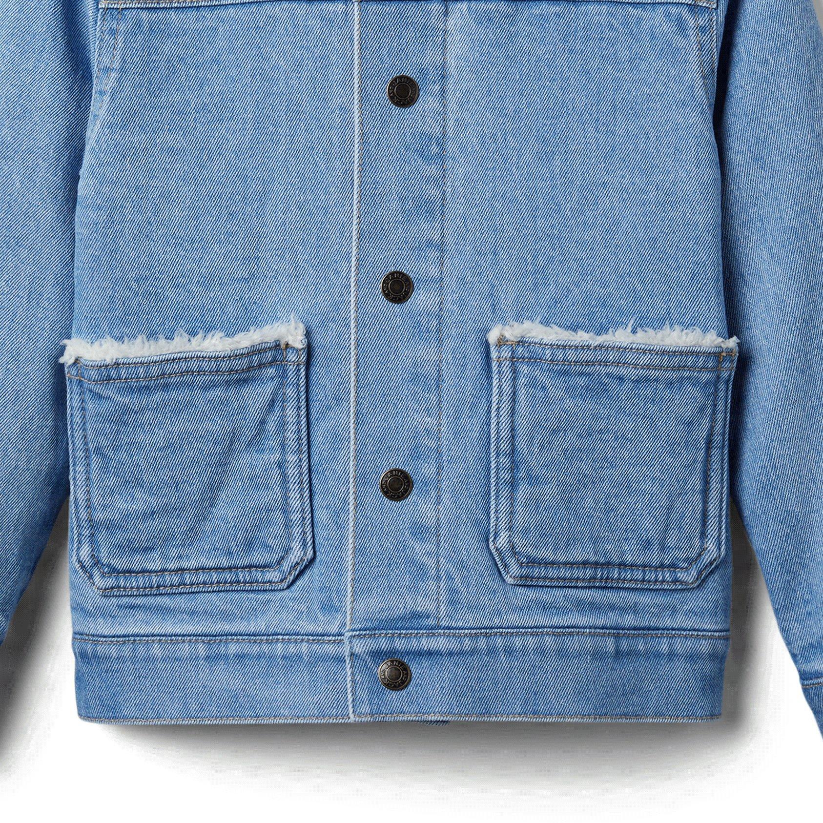 Denim Sherpa Lined Jacket image number 5