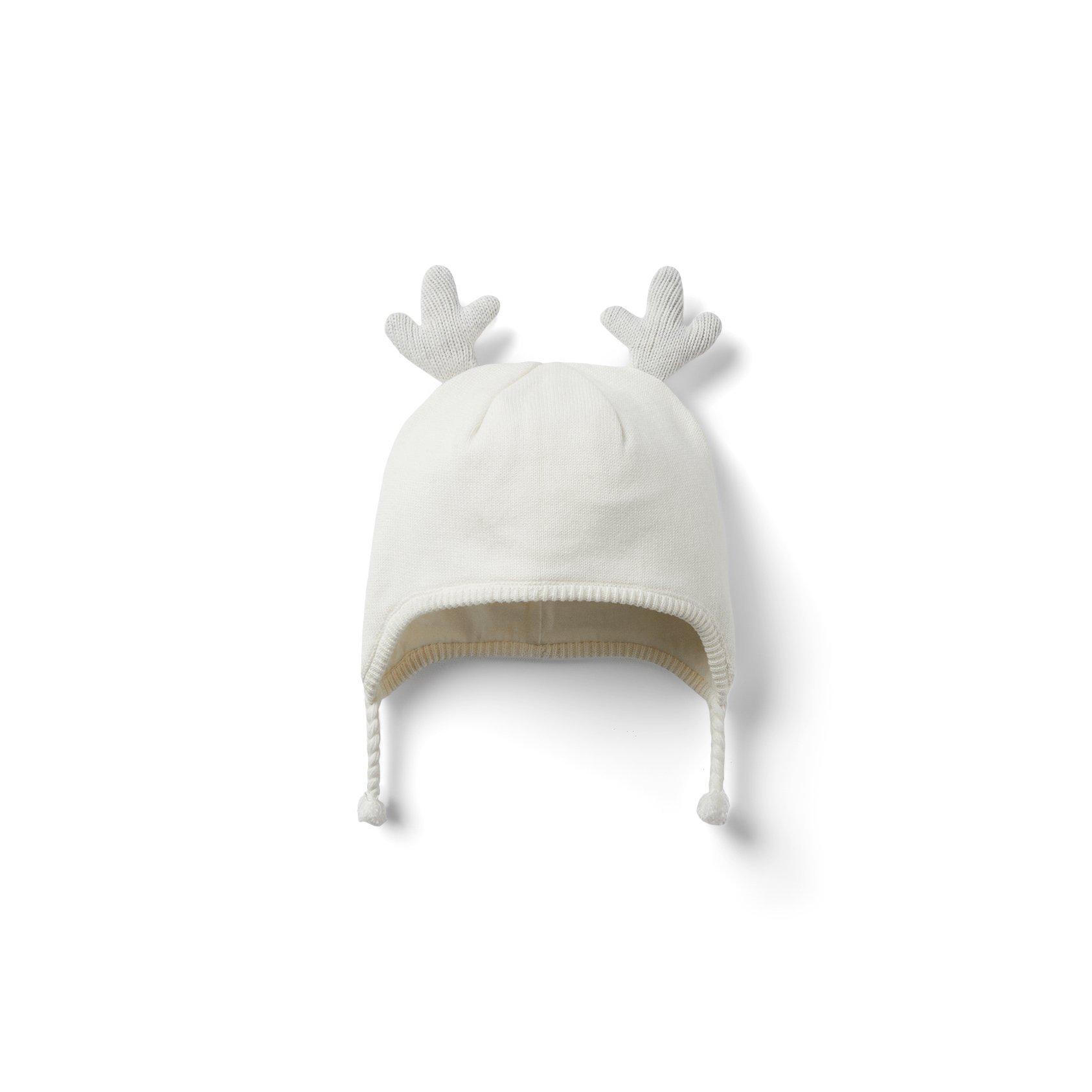 Newborn Cream And Sugar Baby Sweater Deer Hat by Janie and Jack