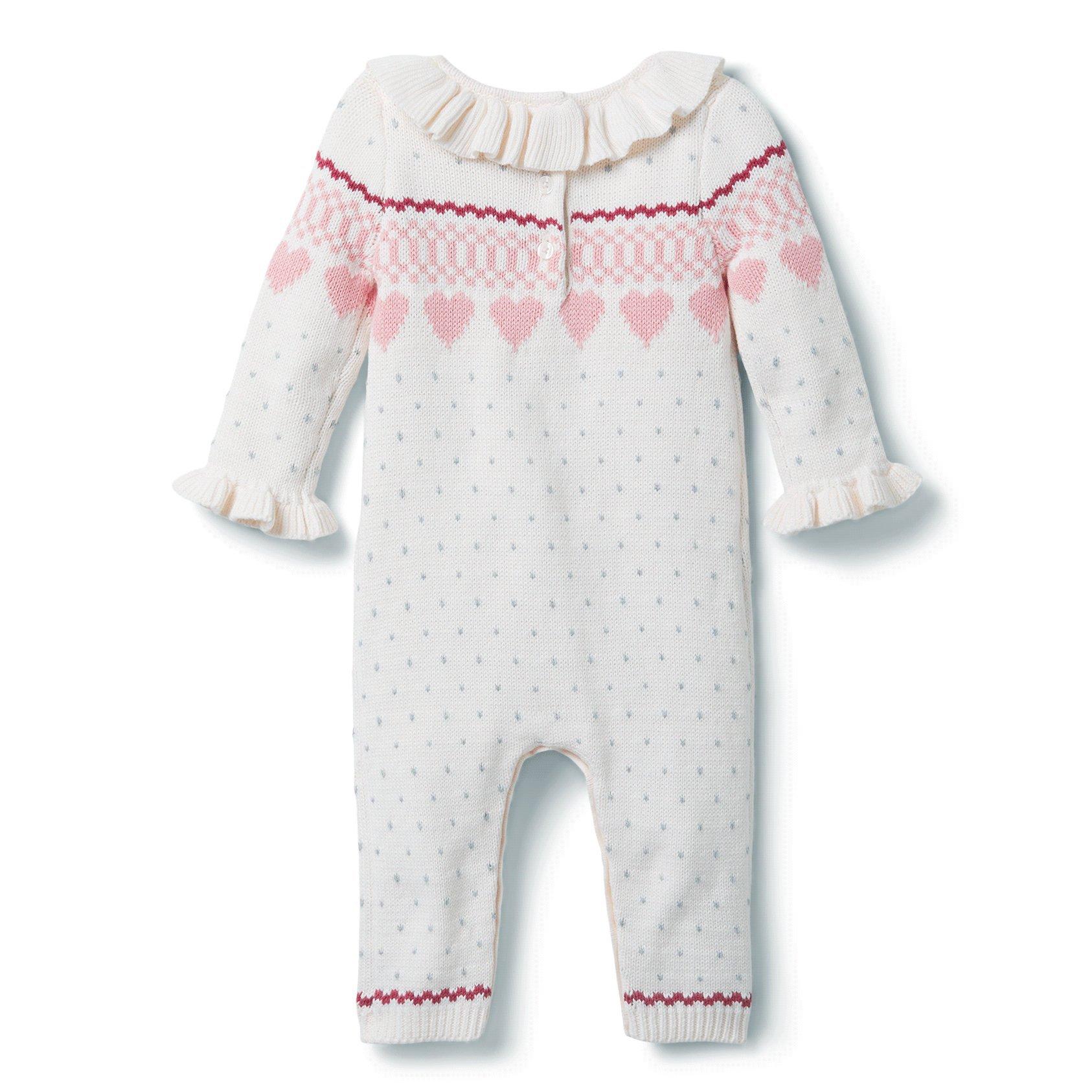 Baby Heart Fair Isle Sweater 1-Piece image number 1